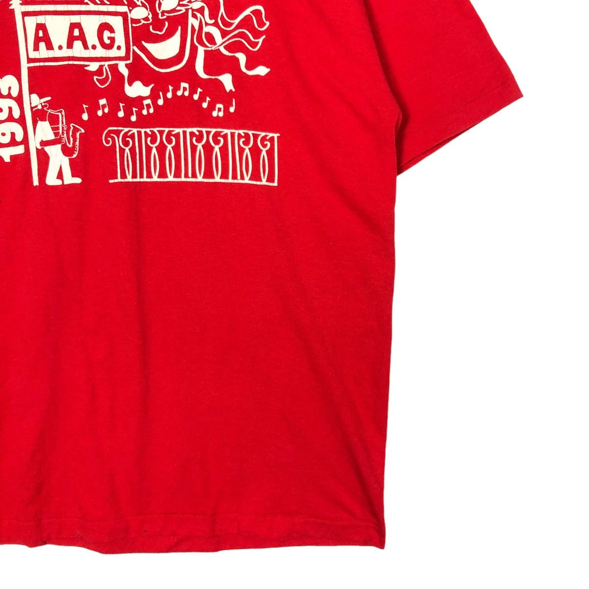 Japanese Brand 🔥1993 Vintage Hanes T-Shirt Short Sleeve Big Logo USA Made Size US L / EU 52-54 / 3 - 5 Thumbnail