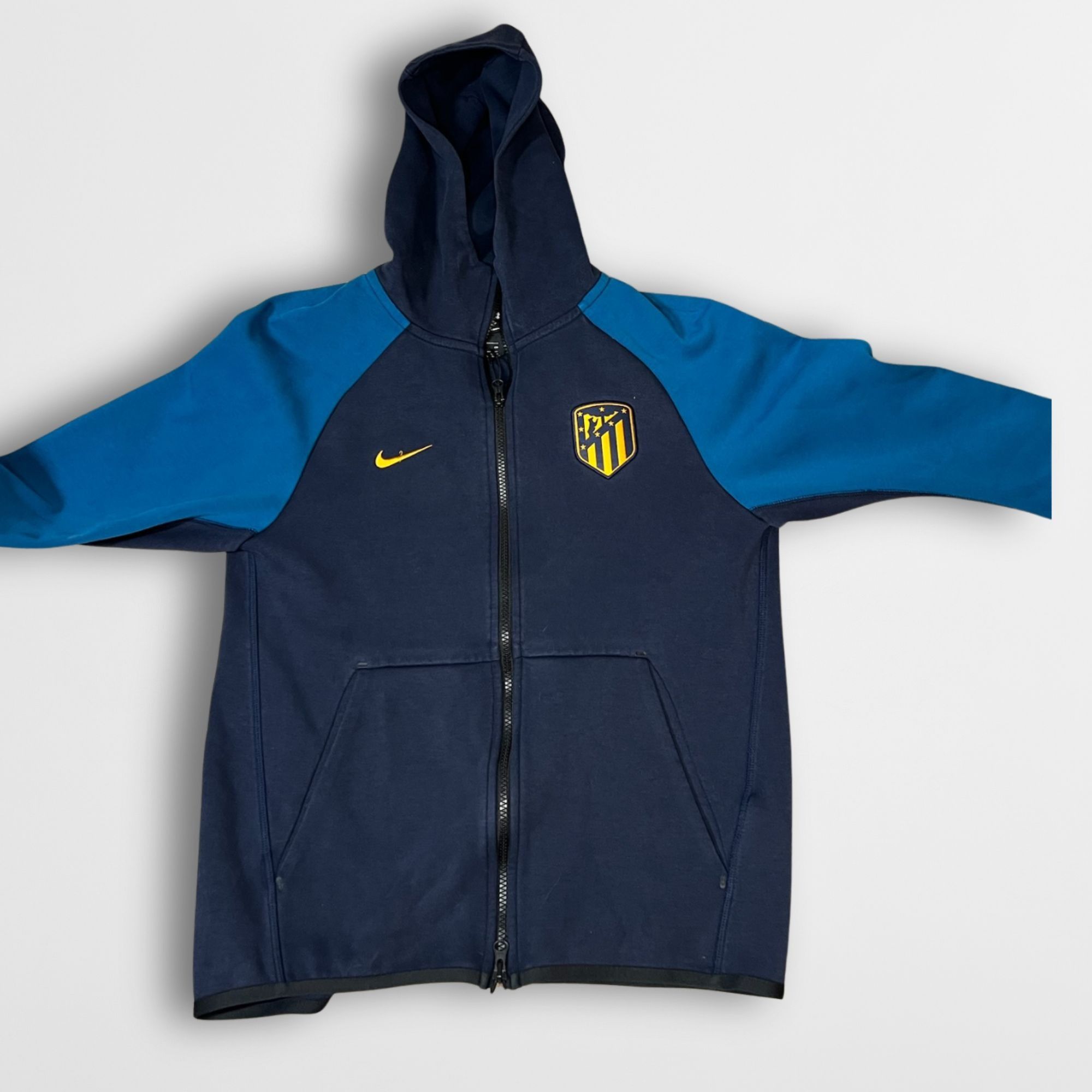 Nike Nike Tech Fleece Atletico Madrid Hoodie Small Blue/Yellow Size US S / EU 44-46 / 1 - 2 Thumbnail