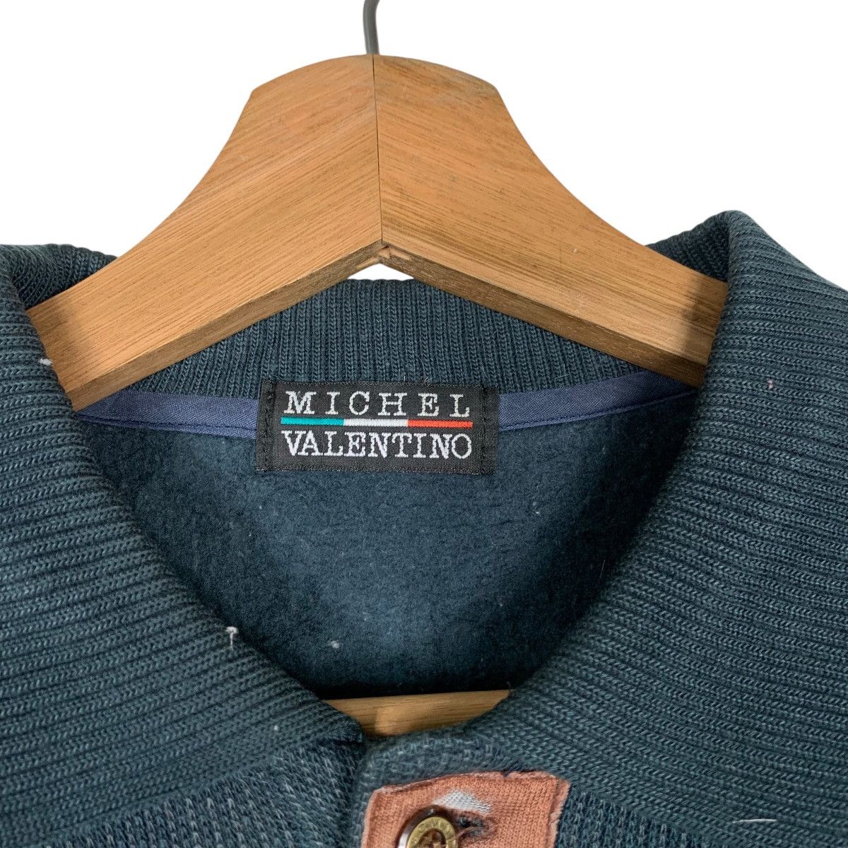 Japanese Brand MICHEL VALENTINO Single Pocket Polo Sweatshirt #1539-C69 Size US S / EU 44-46 / 1 - 12 Thumbnail