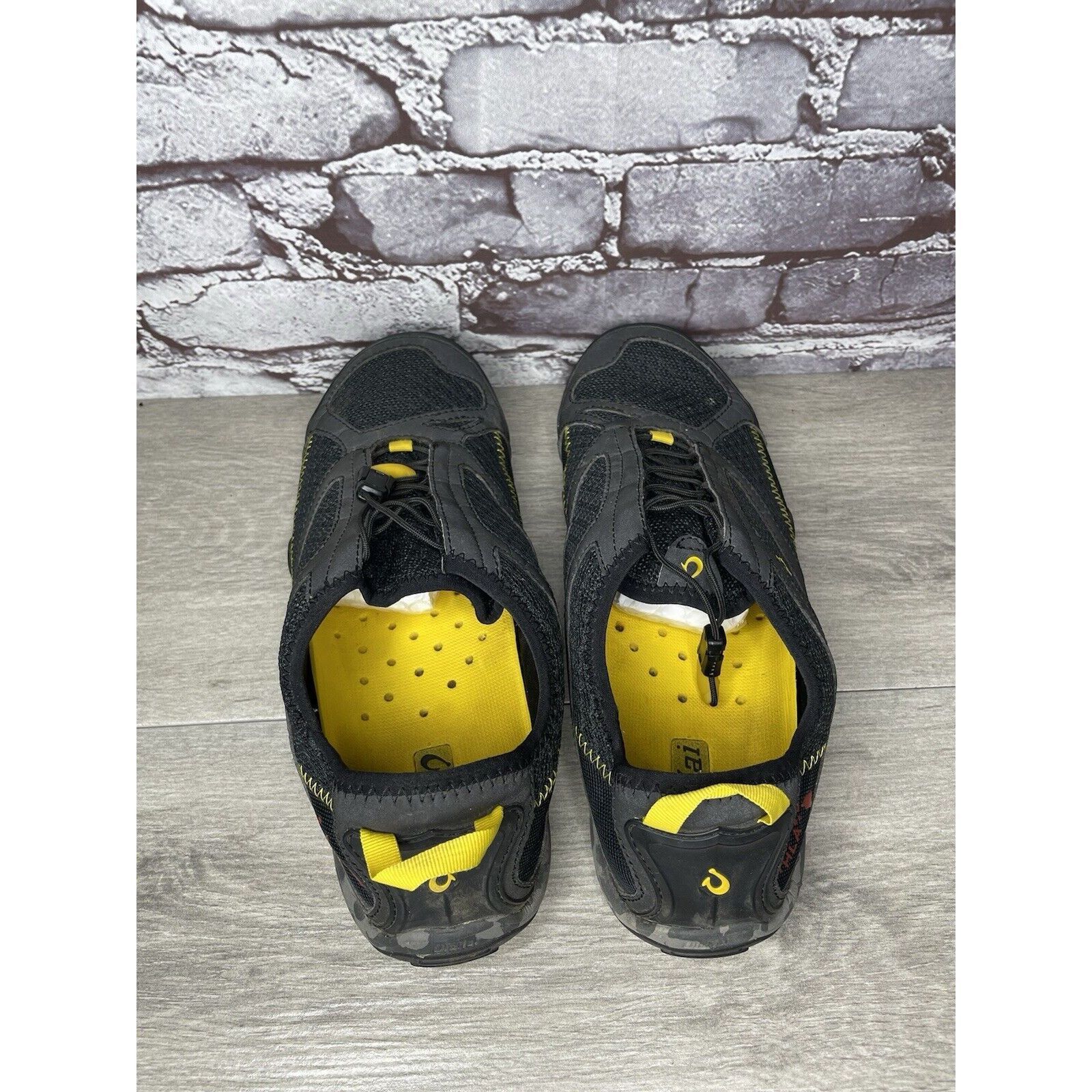 Olukai Olukai Shoes Eleu Trainer Black Camo Yellow Comfort Walking Size US 11 / EU 44 - 5 Thumbnail