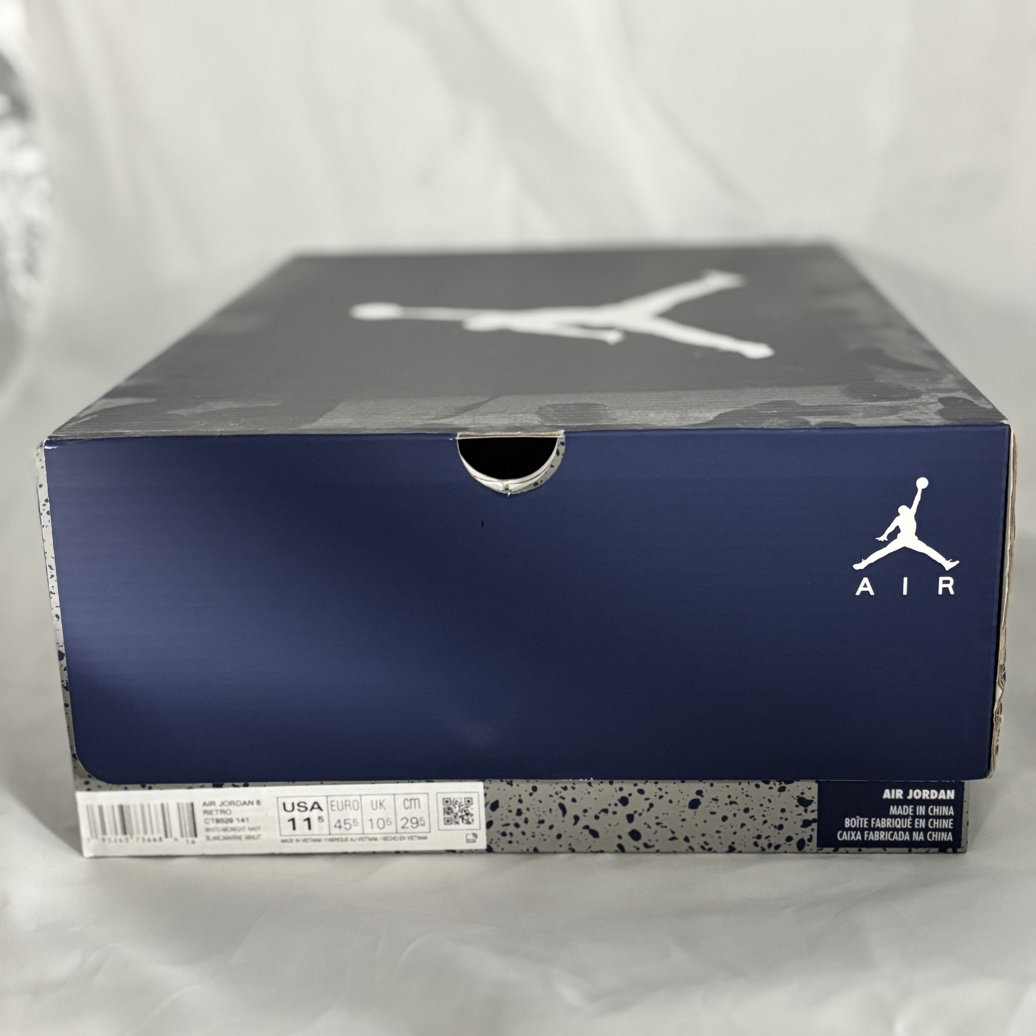 Jordan Brand × Nike Pre-Owned Jordan 6 Retro 'Midnight Navy' (White) Size 11 Size US 11 / EU 44 - 10 Thumbnail