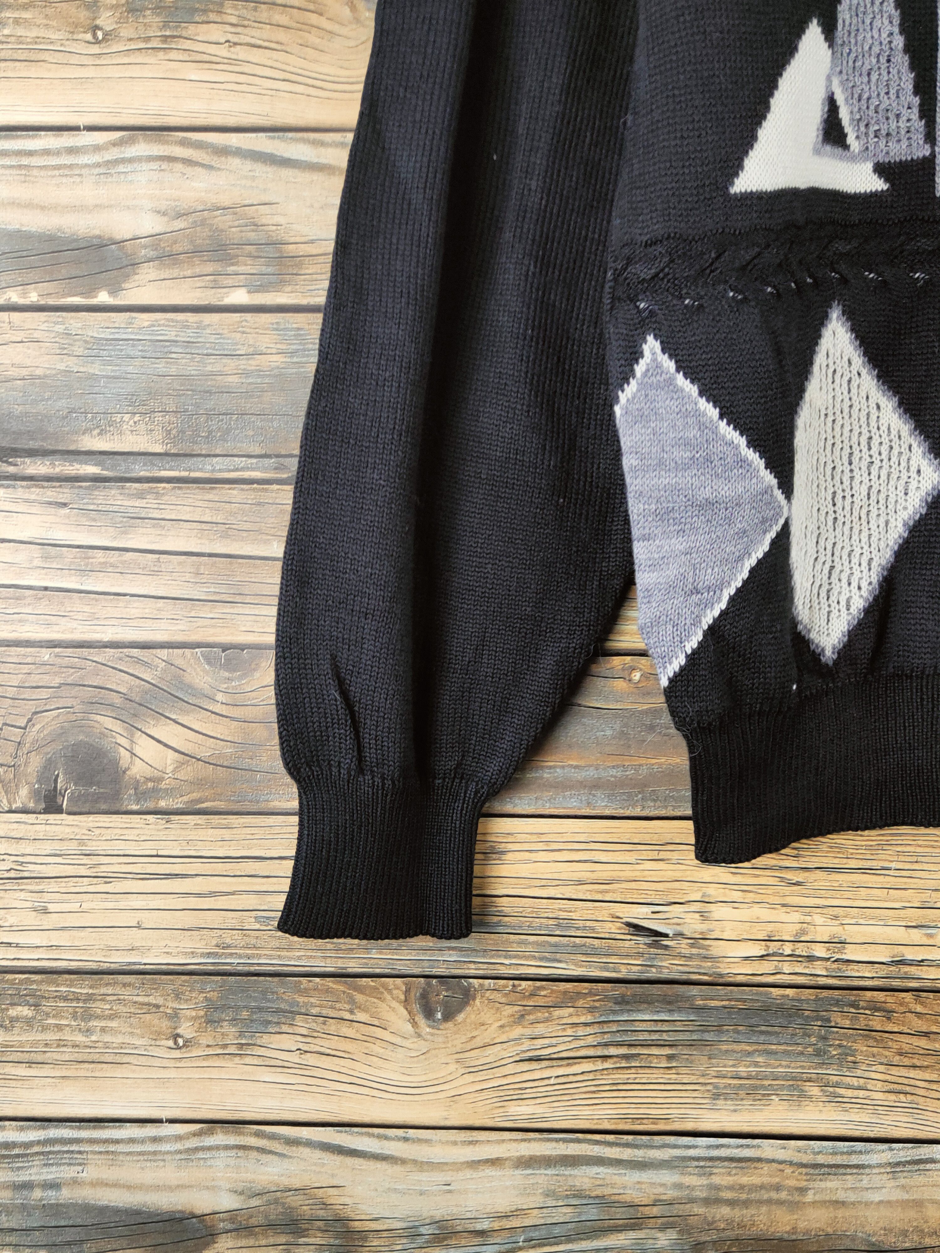 Japanese Brand DL Cross Keys Black Knitwear Sweatshirts #46-950 Size US L / EU 52-54 / 3 - 4 Thumbnail