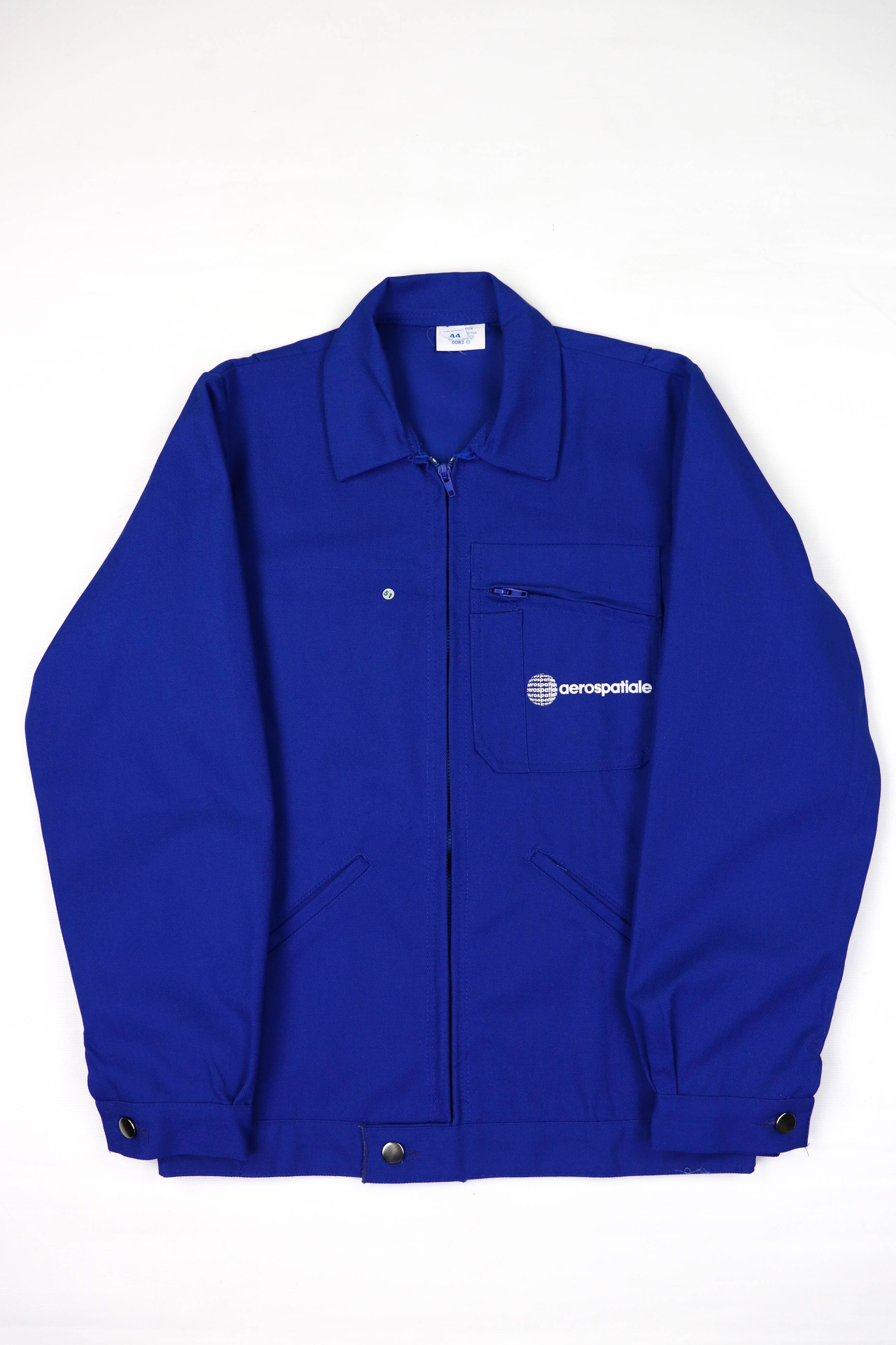 Vintage Vintage Made in France French Blue Zip Chore Coat Jacket Size US M / EU 48-50 / 2 - 1 Thumbnail