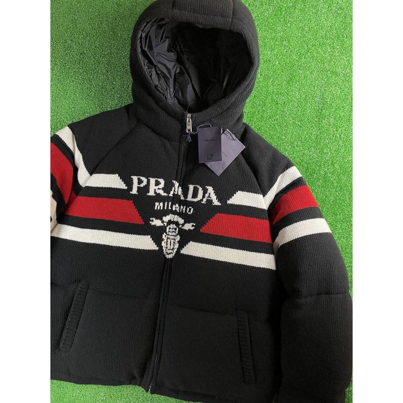 image of NWT Prada Black Cashmere X Puffer Jacket $5100 Retail, Men's (Size 2XL)