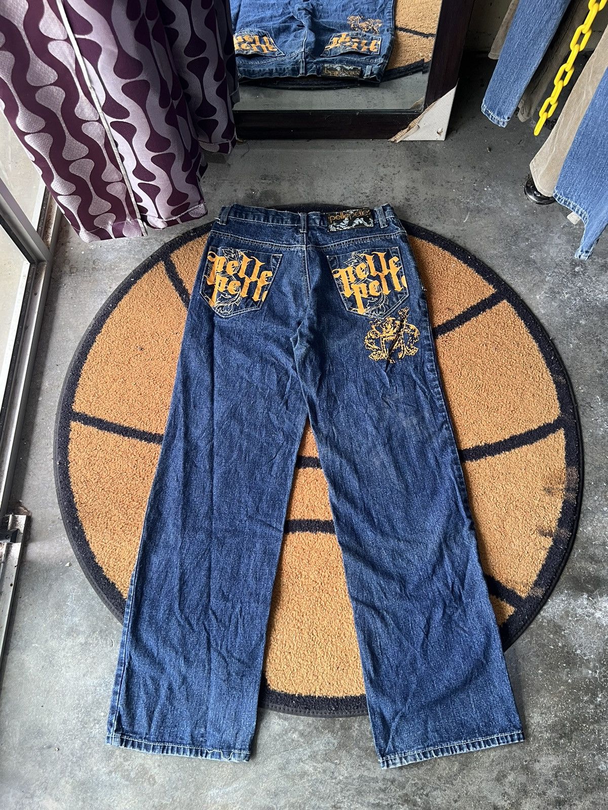 Pelle Pelle 🔥Pelle Pelle Pocket Print Denim Size US 30 / EU 46 - 1 Thumbnail