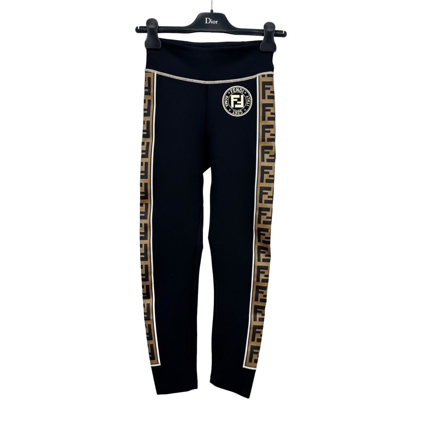 Fendi Fendi Logo Striped Leggings Size IT 38 Size 26" / US 2 / IT 38 - 1 Thumbnail