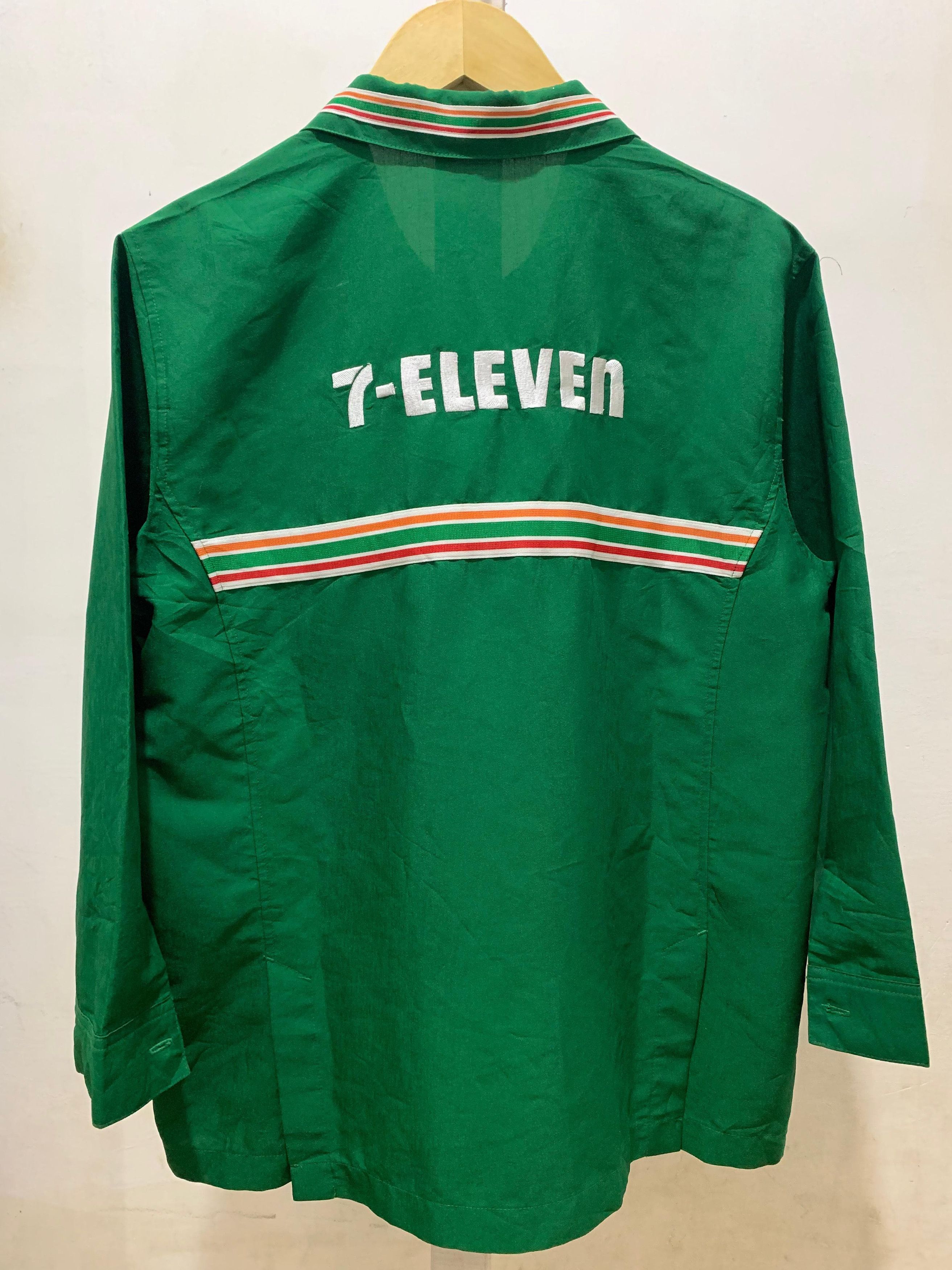 Vintage Vintage 7 Eleven Uniform Long Sleeve Zipper Jacket Size US L / EU 52-54 / 3 - 4 Thumbnail