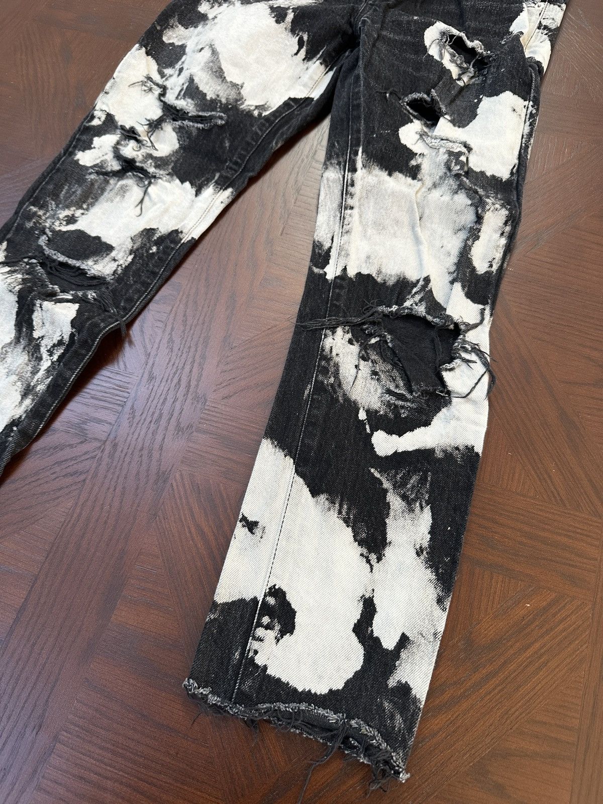 Saint Laurent Paris 16SS Bleach Crash Denim Size US 28 / EU 44 - 4 Thumbnail