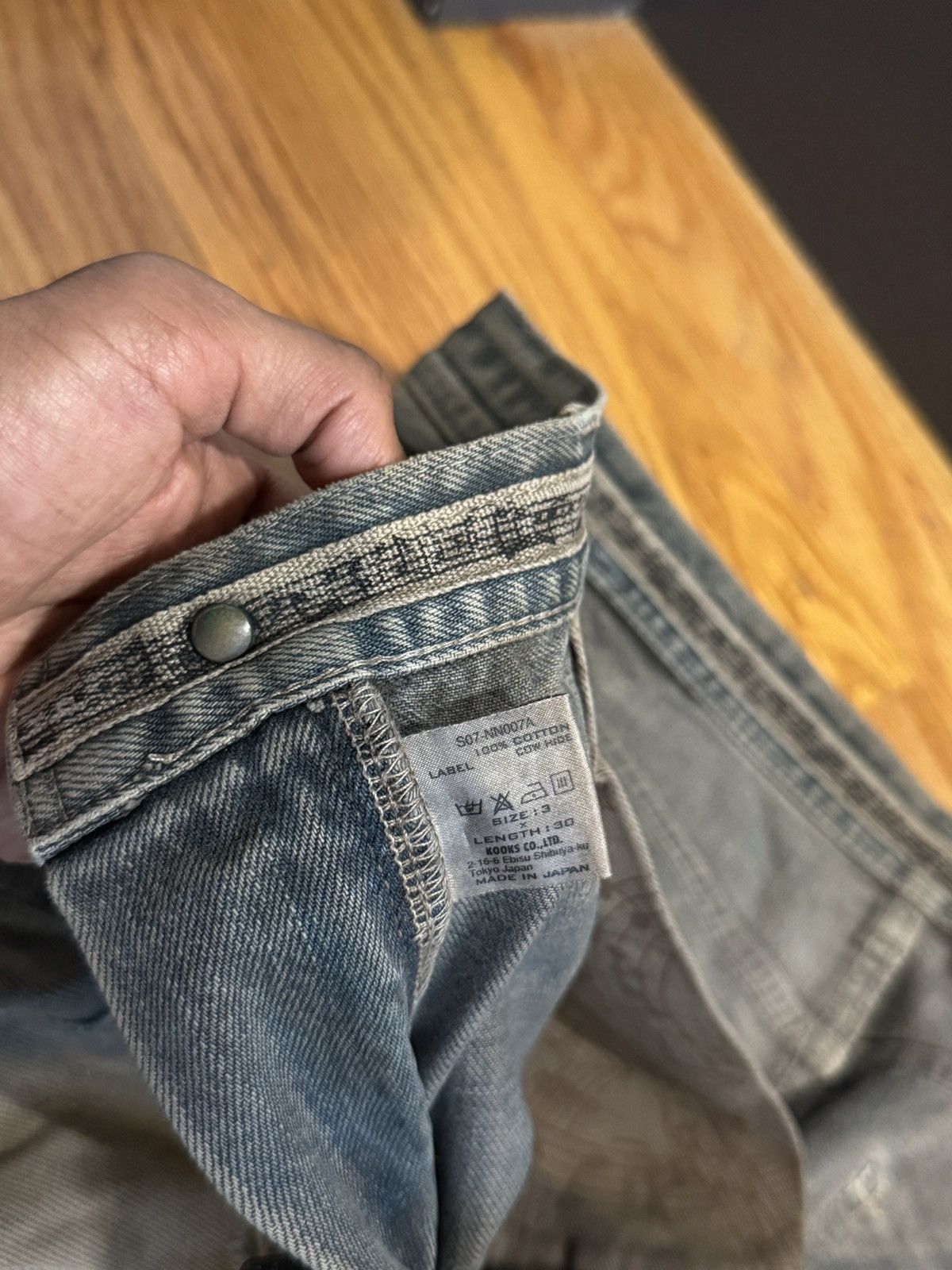 Number (N)ine Number (N)ine 2007 Pain Mud Wash Denim Size US 29 - 5 Thumbnail