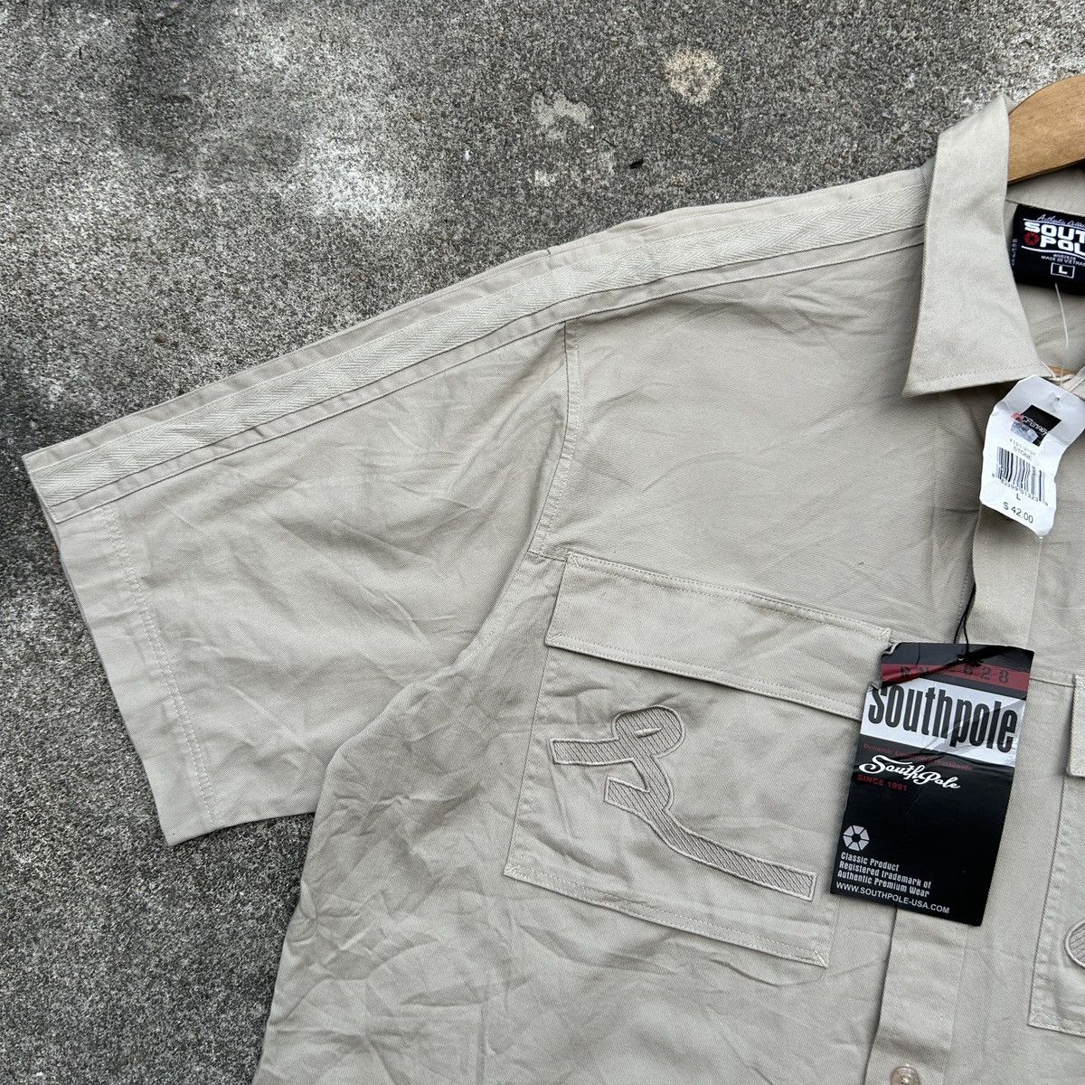 Southpole Southpole Shirt Large Button Up Shirt Pockets Y2K Size US L / EU 52-54 / 3 - 4 Thumbnail
