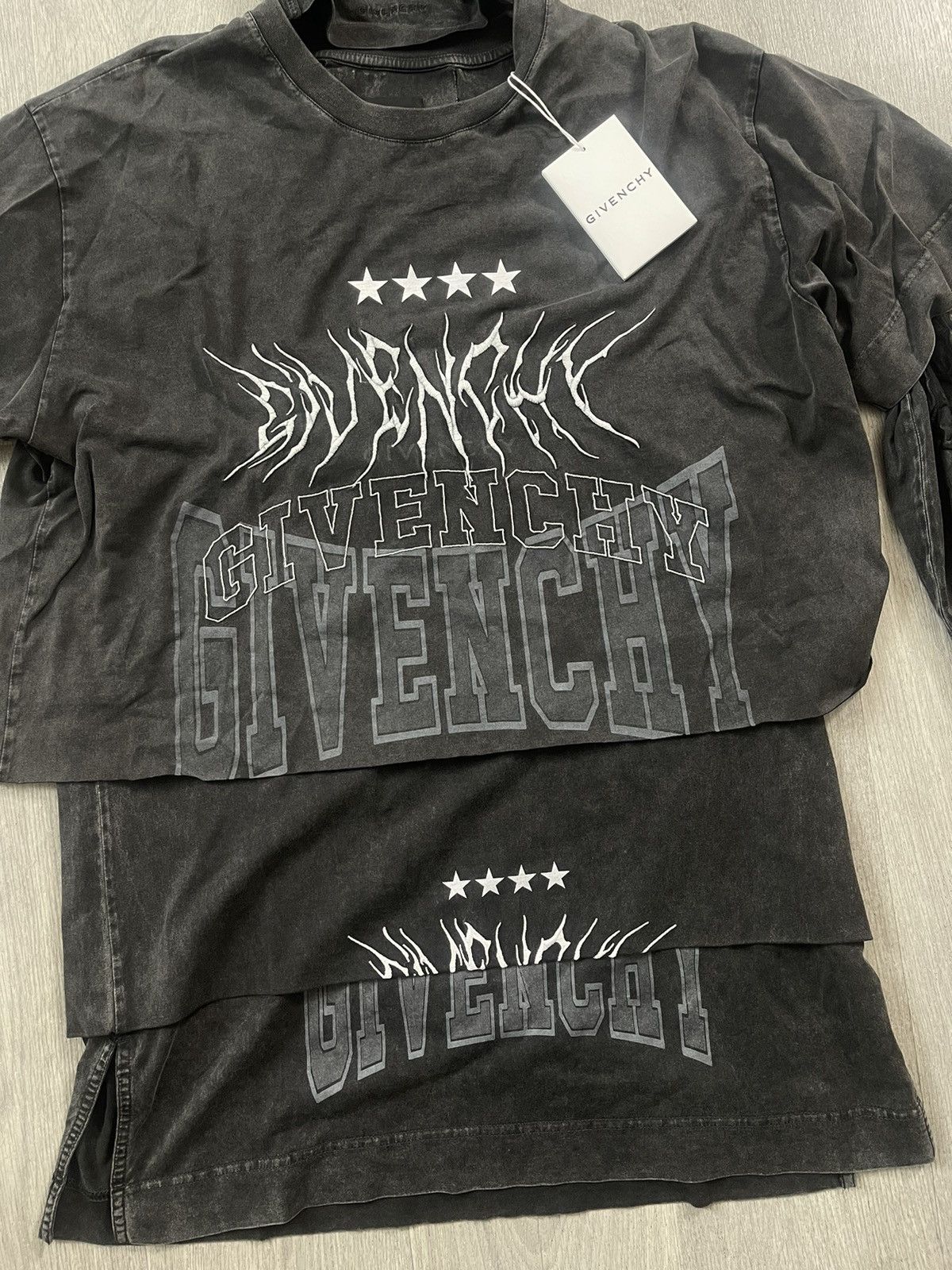 Givenchy Givenchy Multi-layered long sleeve T-Shirt Matthew Williams Size US M / EU 48-50 / 2 - 2 Thumbnail