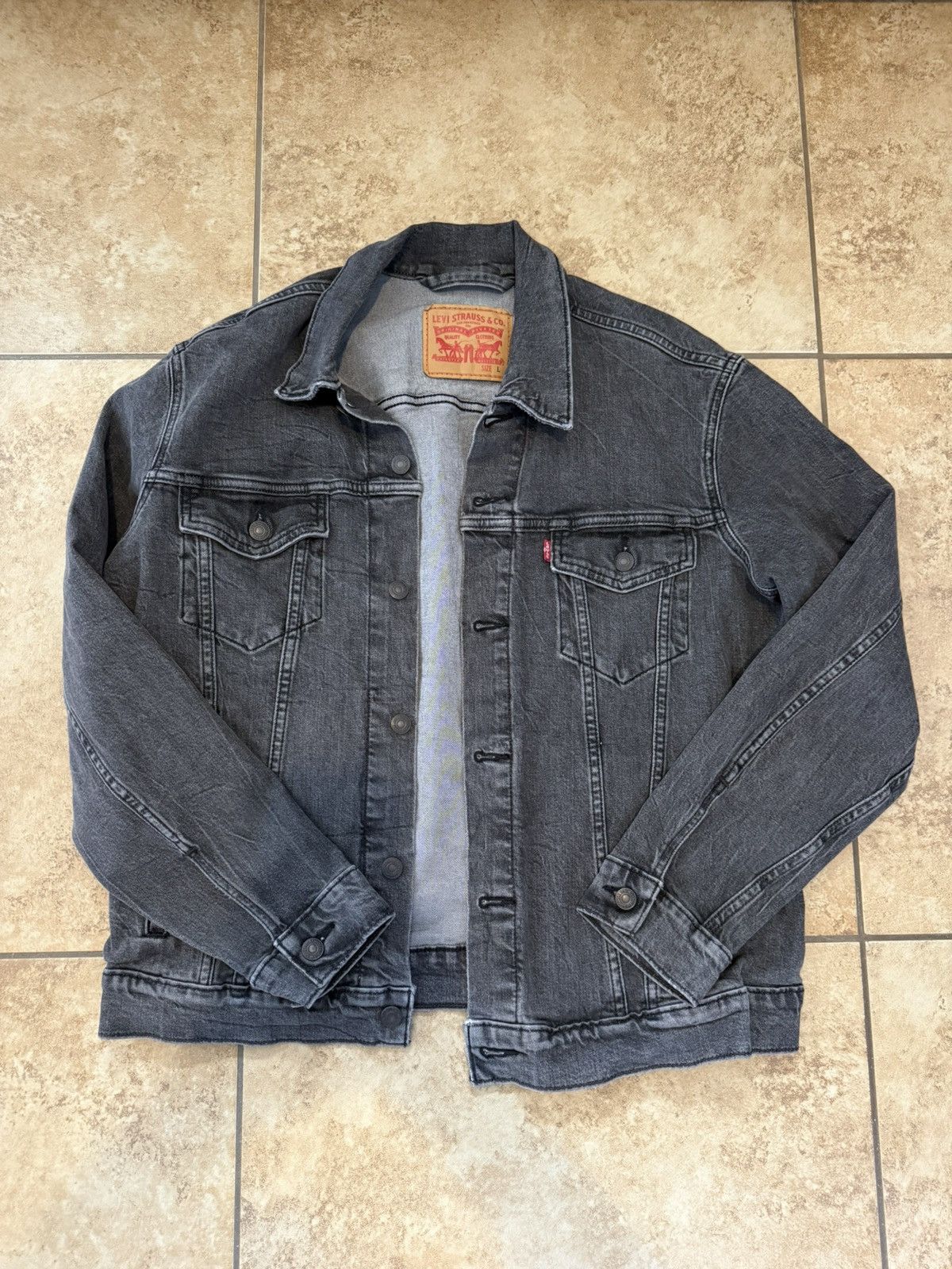 Levi's Levis Jean Jacket Size US L / EU 52-54 / 3 - 1 Thumbnail