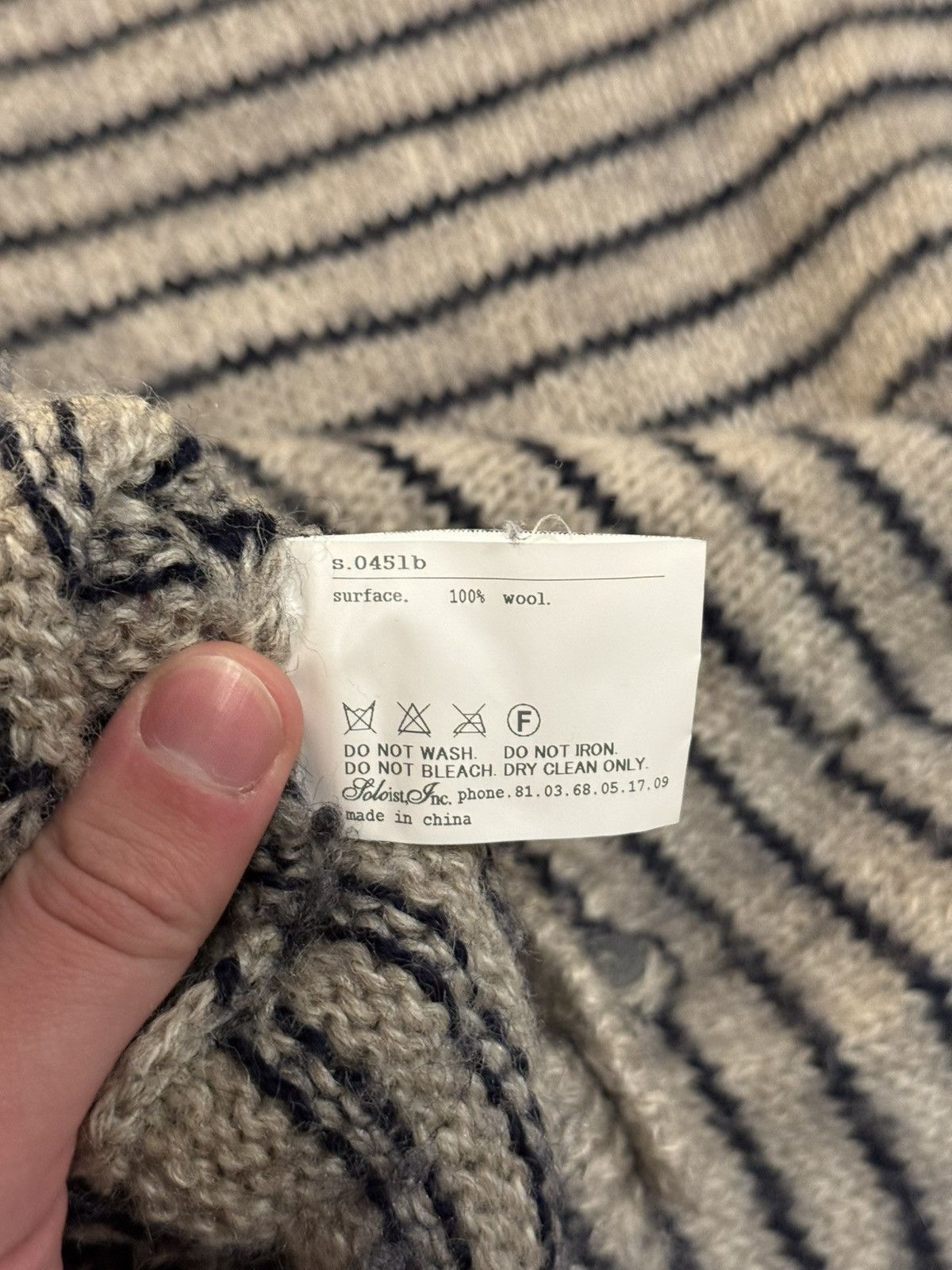 Takahiromiyashita The Soloist. Soloist grunge damaged knitwear Size US S / EU 44-46 / 1 - 7 Thumbnail