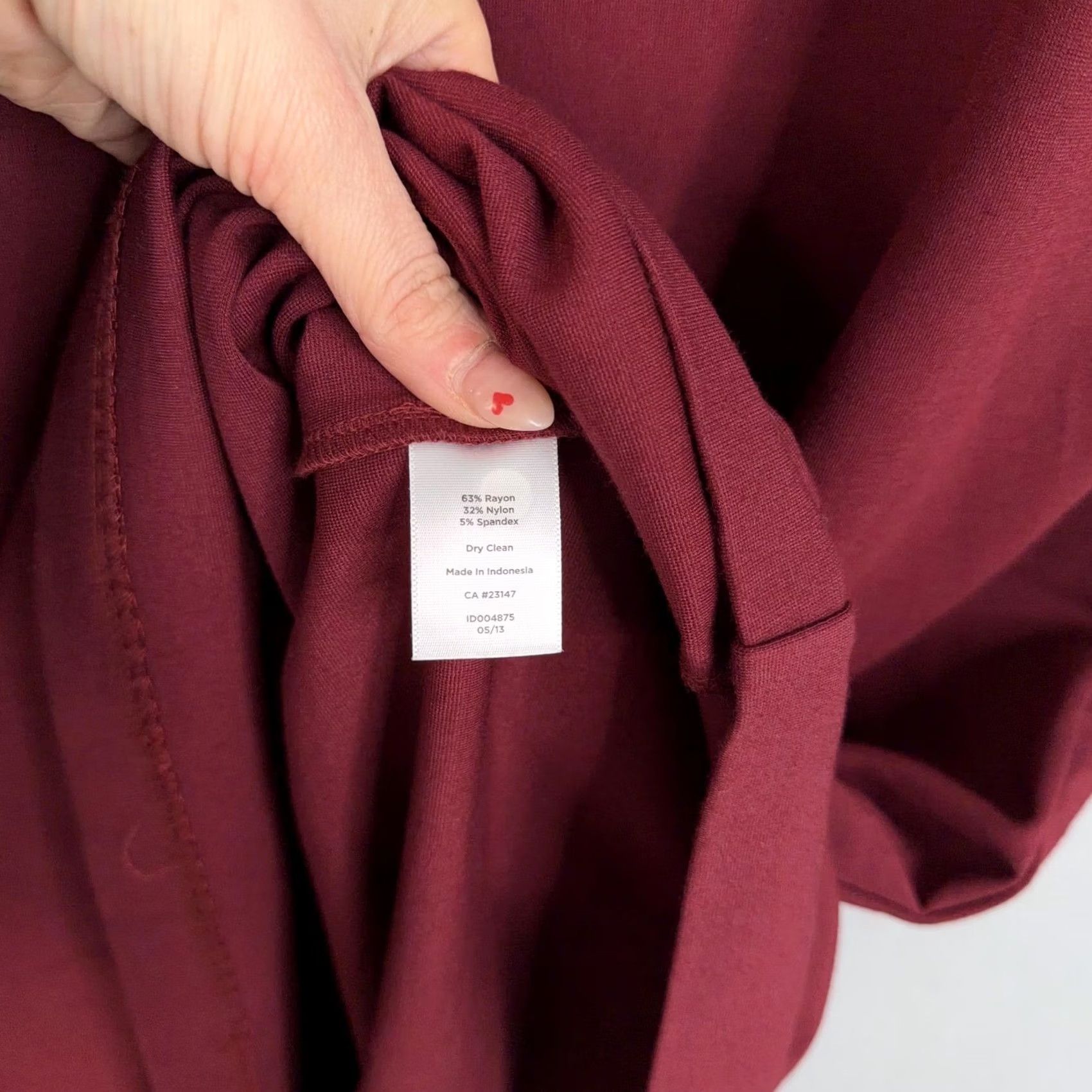 Talbots Talbots Dress Womens 16W Plus Red Colorblock Short Sleeve Sheath Workwear Office Dress Size 38" / US 16 / IT 52 - 5 Thumbnail