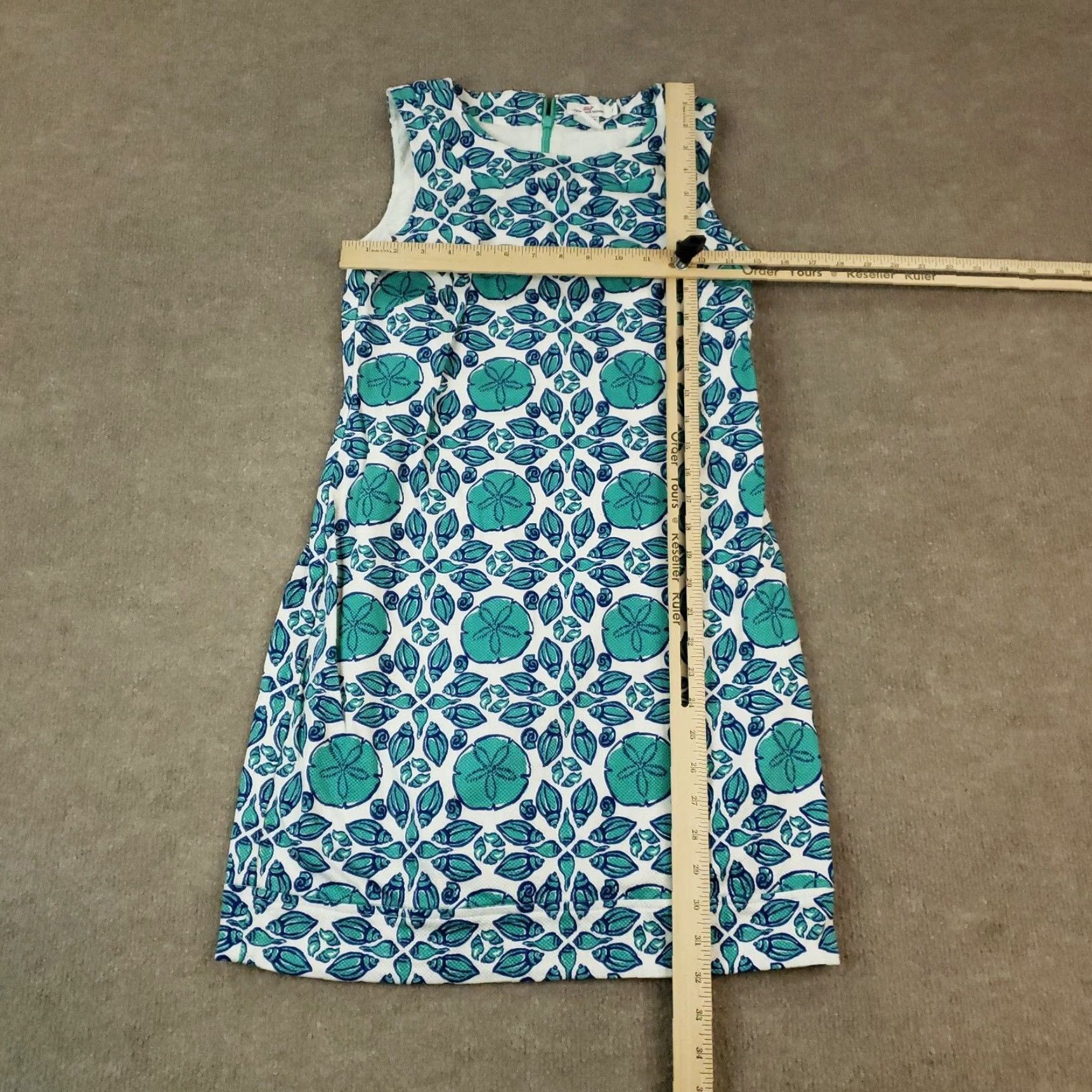 Vineyard Vines VINEYARD VINES Shift Dress Womens Size 2 Green Stretch Casual Knee Length Size XS / US 0-2 / IT 36-38 - 2 Thumbnail