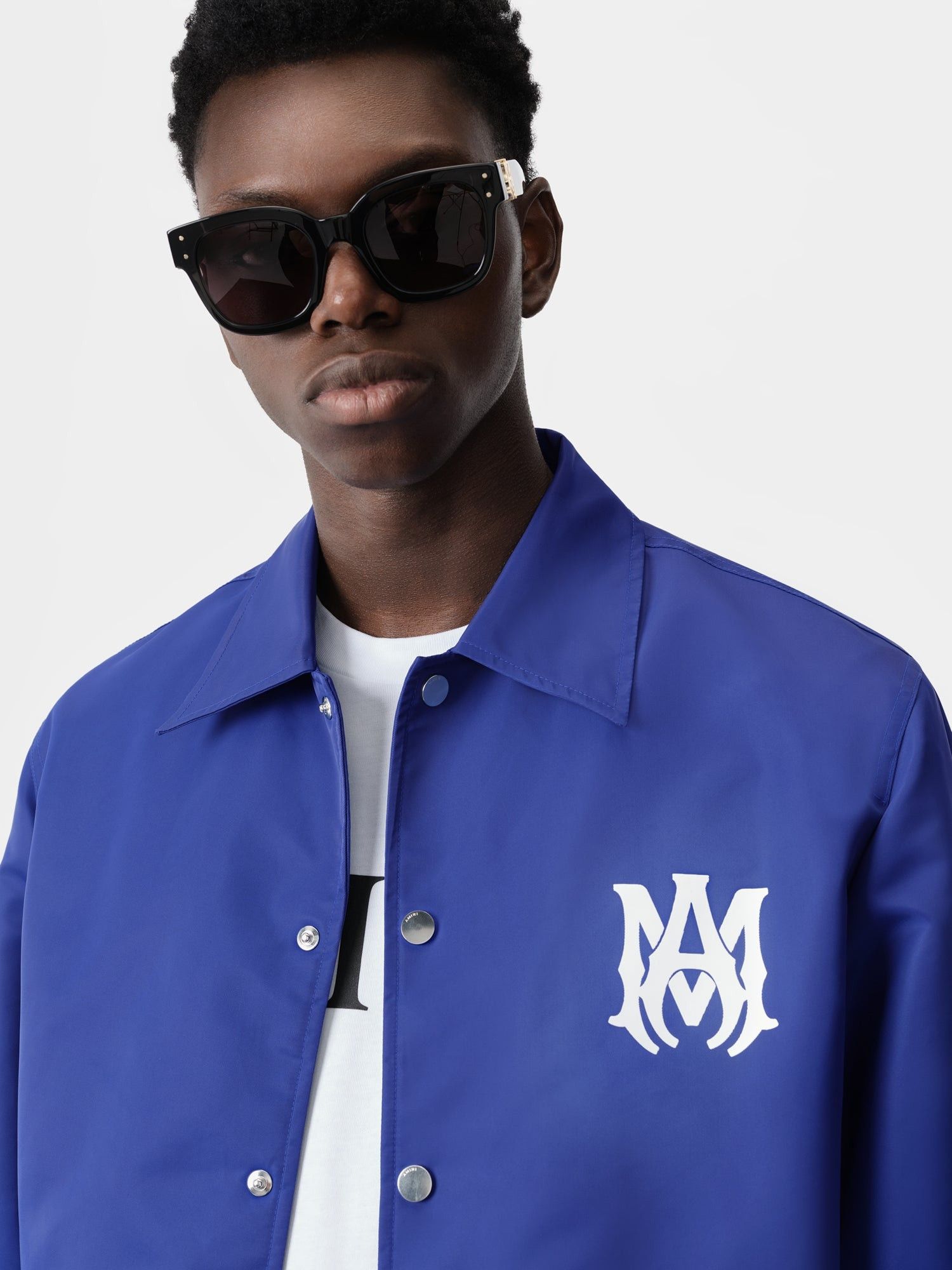 Amiri o1s1wg110925 MA Coach Jacket in Blue Size US L / EU 52-54 / 3 - 5 Thumbnail