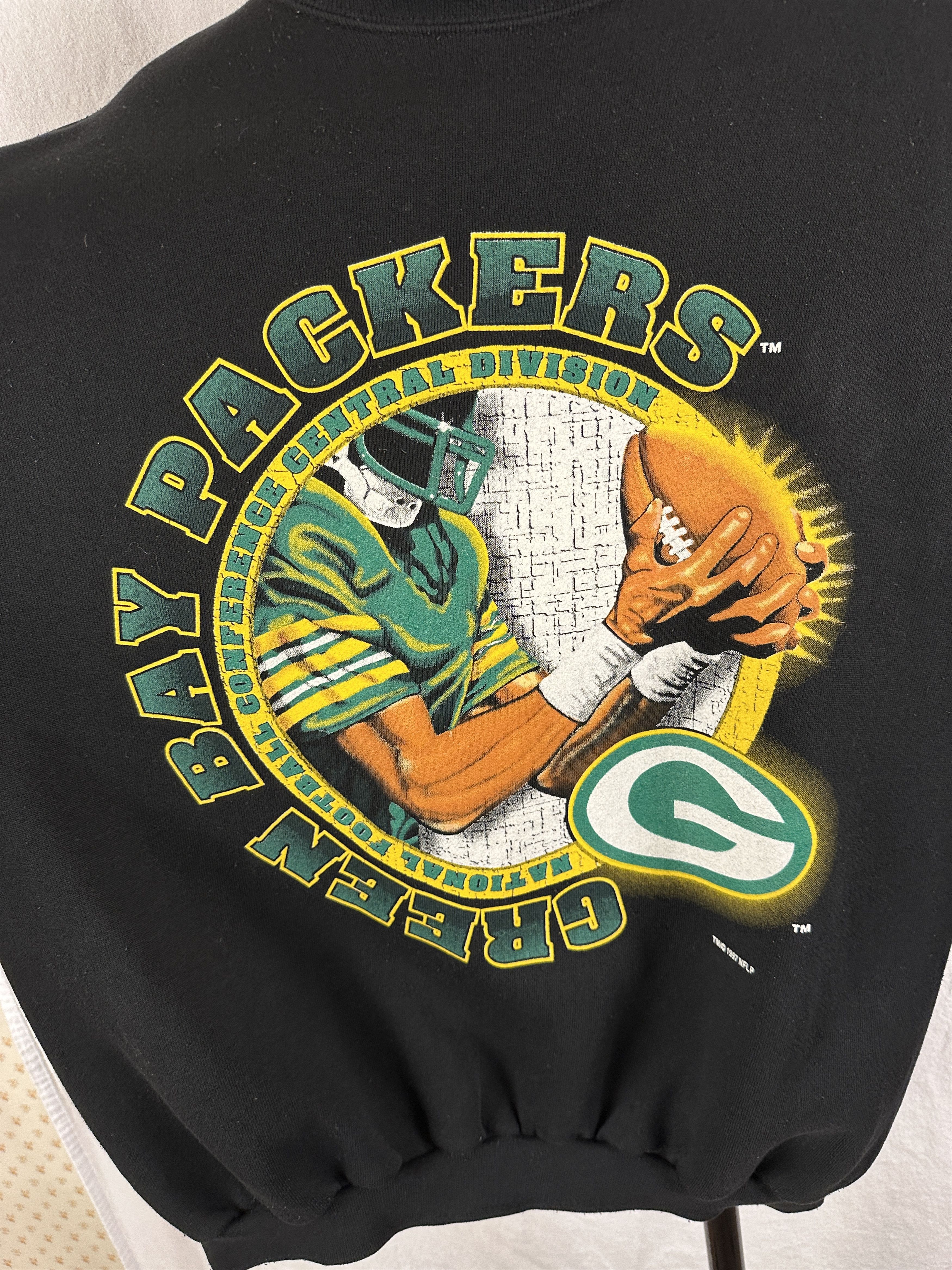 Logo 7 Vintage Green Bay Packers Logo 7 Sweatshirt XL Size US XL / EU 56 / 4 - 2 Thumbnail