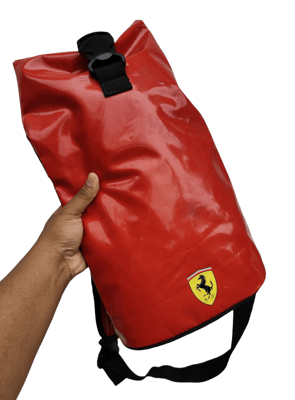 Ferrari Crossbody Bag in Red, Men's