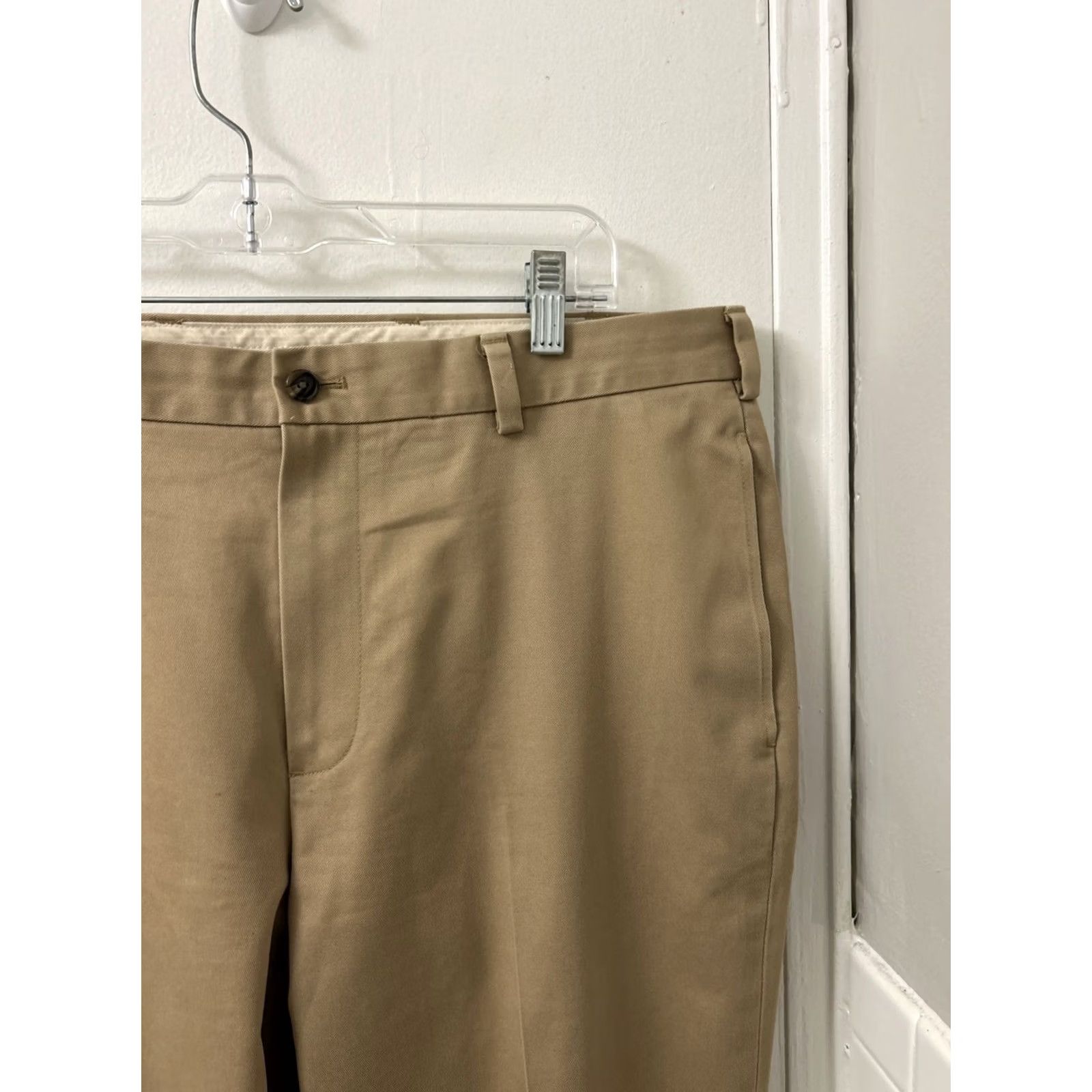 Brooks Brothers Brooks Brothers Pants Mens 36x30 Brown Advantage Chino Clark Trousers Flat Front Straight Leg Button Closure Pockets Regular Fit Size US 36 / EU 52 - 4 Thumbnail