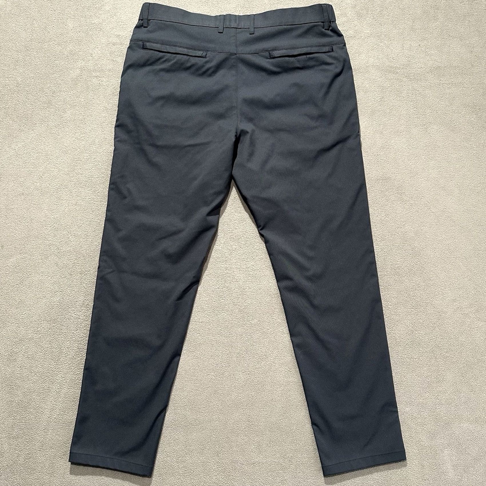 Vintage Jack Archer Jetsetter Tech Pants Mens 34x30 Deep Blue Polyester Chino Slim Fit Regular Rise 11" Inseam 28" 02/2024 Modern Golf City Preppy Size US 40 / EU 56 - 2 Thumbnail