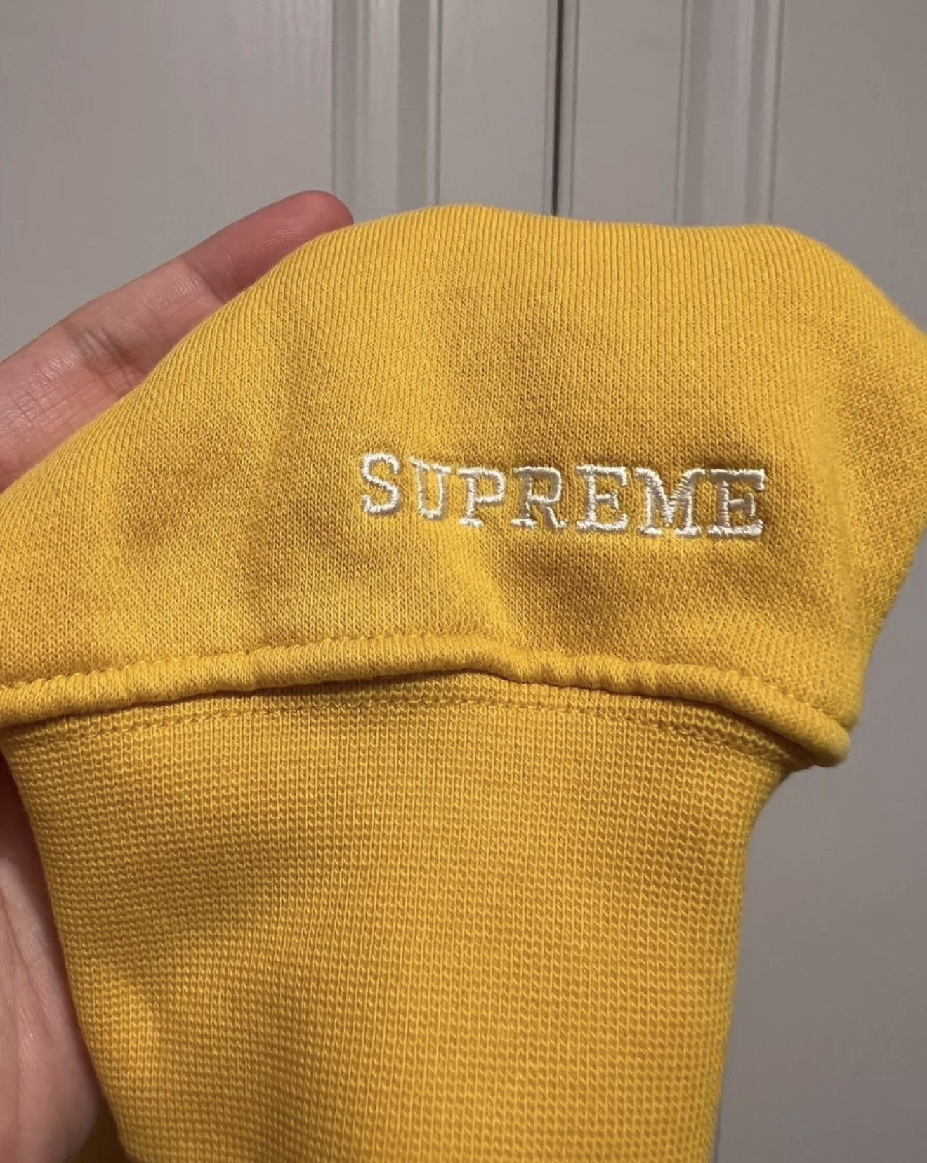 Nike × Supreme Supreme Nike crewneck mustard Size US S / EU 44-46 / 1 - 4 Thumbnail