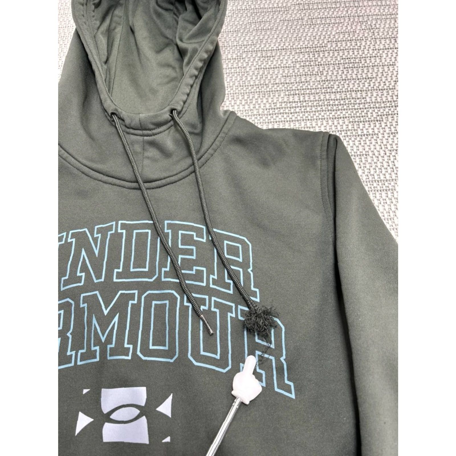 Under Armour Under Armour Rival Fleece Hoodie Mens Small Green Logo Kangaroo Pocket Loose Fit Size US S / EU 44-46 / 1 - 4 Thumbnail
