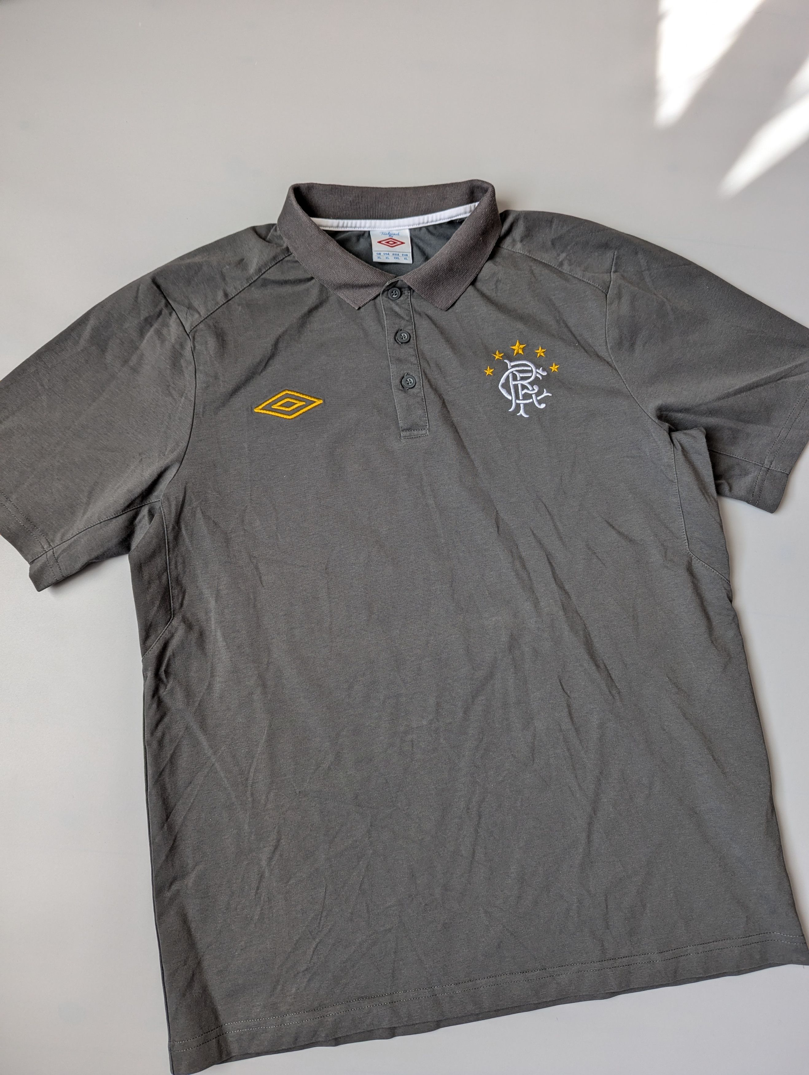 Umbro × Vintage Umbro Polo T shirt Glasgow Rangers Size US XL / EU 56 / 4 - 1 Thumbnail