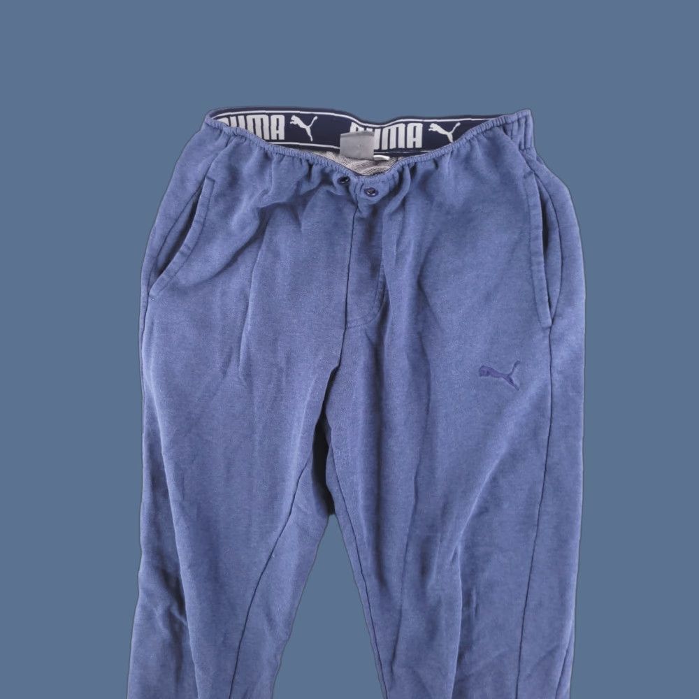 Puma Puma Sweatpants Mens M Blue Jogger Pants Size US 31 - 1 Thumbnail