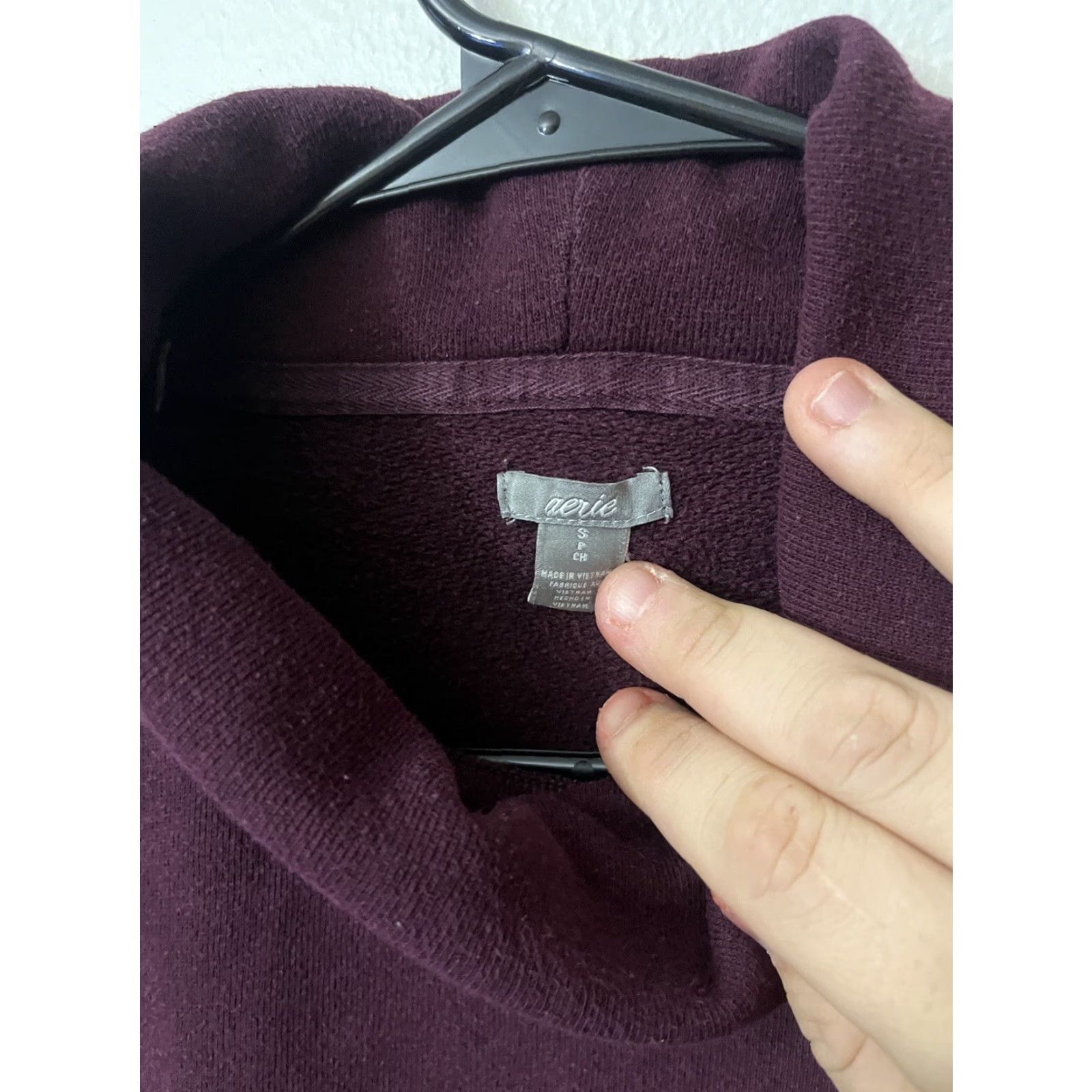Vintage Aerie Sweater Womens Size Small Maroon Burgundy Knit Pullover Turtleneck Size S / US 4 / IT 40 - 2 Thumbnail