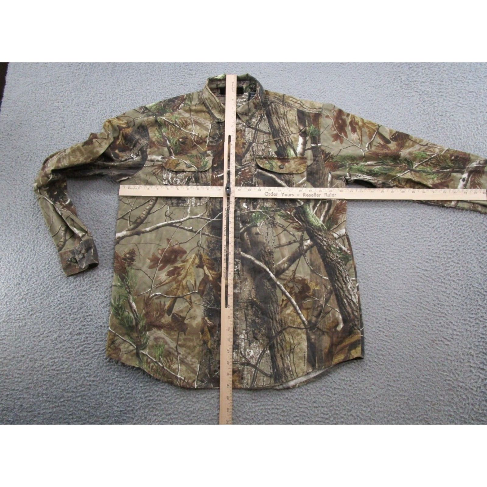 Realtree VINTAGE RealTree Camo Mens Hunting Workwear Cotton Flap Pockets Button Up Shirt Size M Size US M / EU 48-50 / 2 - 3 Thumbnail