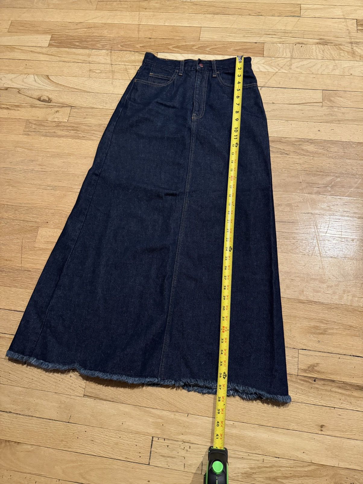 Kapital Kapital Denim Maxi Skirt Size 26" / US 2 / IT 38 - 2 Thumbnail