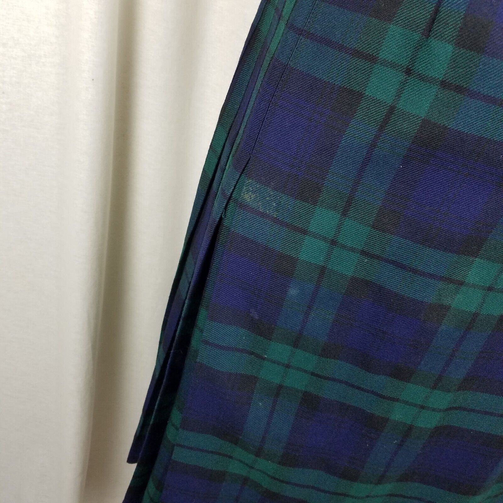 Vintage Vtg Aljean Pleated Wool Tartan Plaid Kilt Wrap Skirt 28in Size 28" / US 6 / IT 42 - 5 Thumbnail