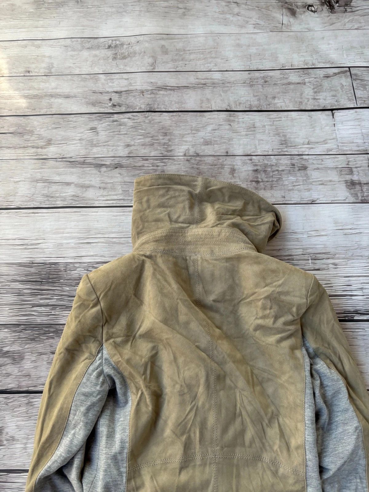 Yohji Yamamoto 00s Archive Assymetrical Rick Owens Vibe! Suede Jacket Size S / US 4 / IT 40 - 8 Thumbnail