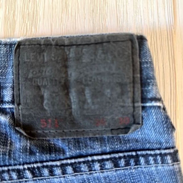 Levi's Levi’s 511 Jeans Slim Straight Denim 36x30 Acid Wash Blue Mens Regular 575 Size US 36 / EU 52 - 5 Thumbnail