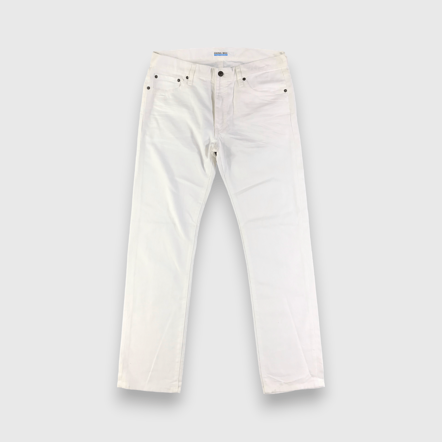 Japanese Brand Uniqlo Jeans White Denim -J2776 Size US 34 / EU 50 - 1 Thumbnail