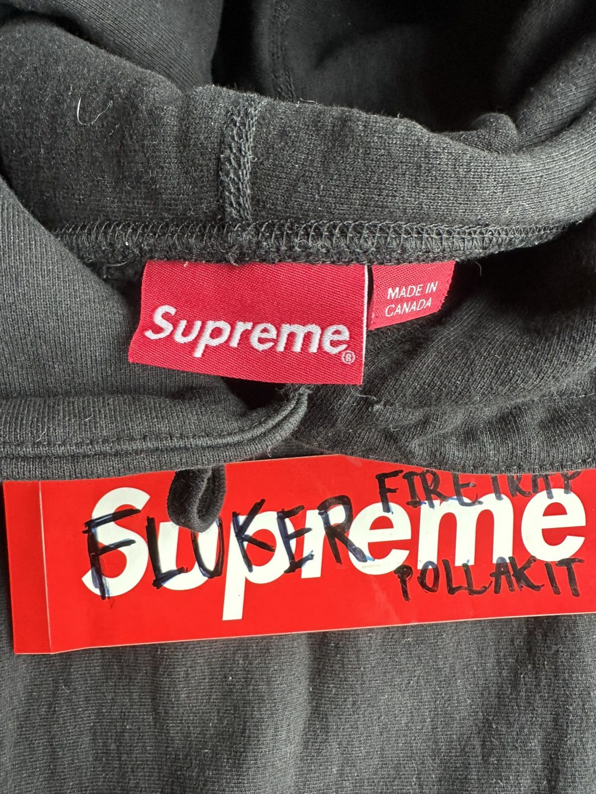 Supreme Supreme Black Bogo 2021 Hoodie used 9/10 size XL Size US XL / EU 56 / 4 - 4 Thumbnail