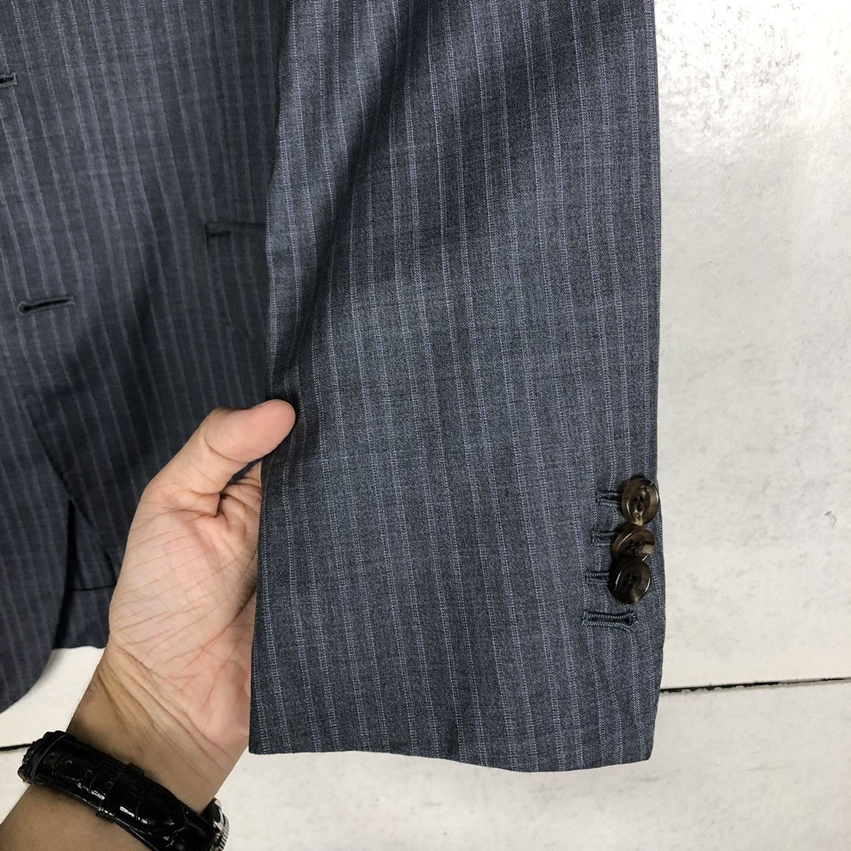 Designer 📌DOUBLE BREAST COATS STRIPED SHIPS LORO PIANA Size US S / EU 44-46 / 1 - 16 Thumbnail