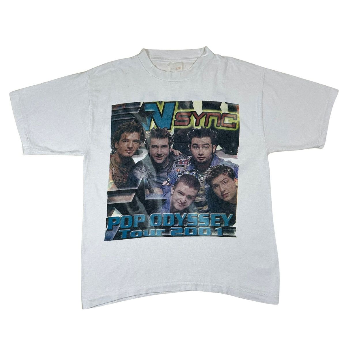 Band Tees 2001 NSYNC Pop Odyssey Tour Parking Lot Y2K Graphic T Shirt Size US M / EU 48-50 / 2 - 1 Thumbnail