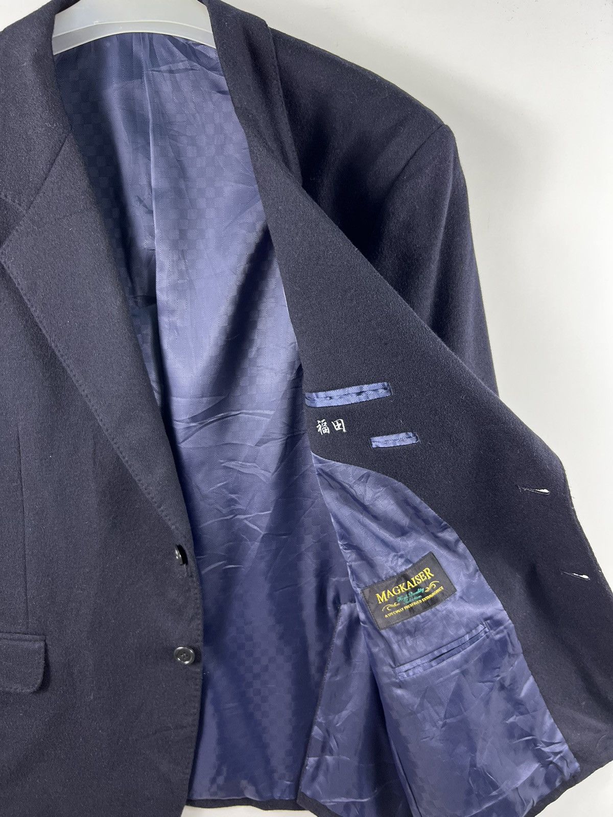 Japanese Brand Magkaiser Pure Cashmere Blazer jacket Size 34S - 6 Thumbnail
