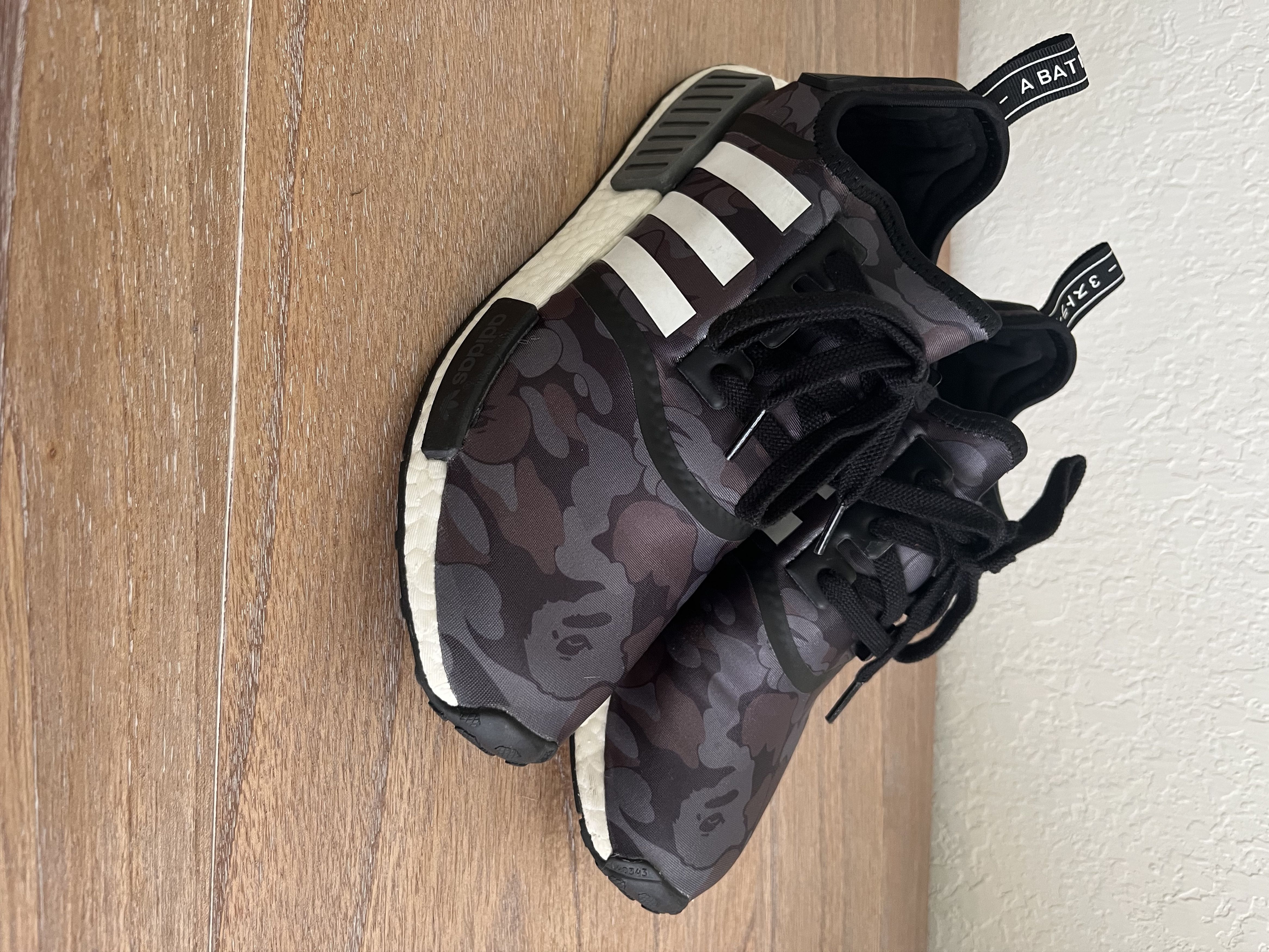 image of Adidas Nmd_R1 Shoes in Black, Men's (Size 8)