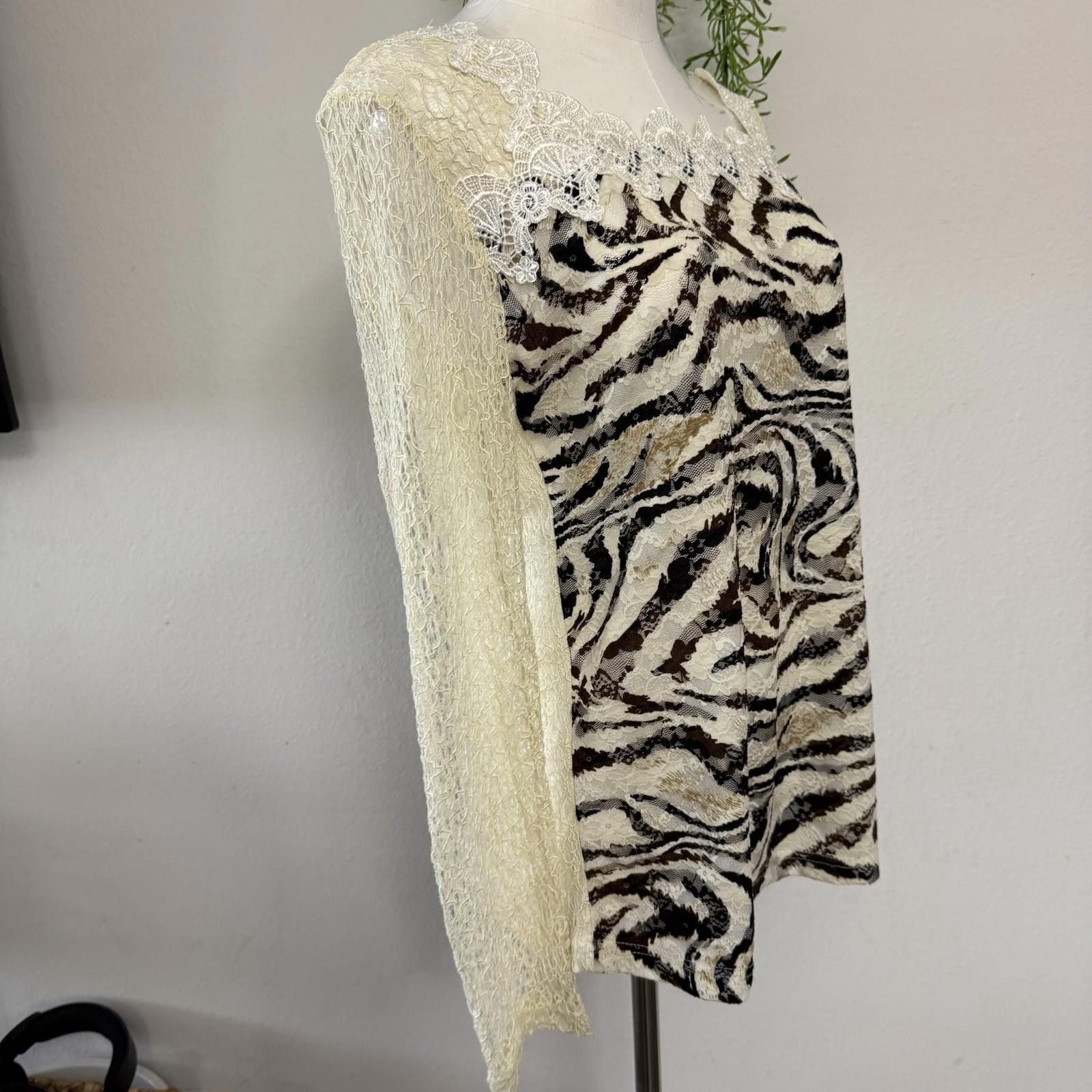 Bacco Bucci Bacci Lace y2k L Long sleeve Size L / US 10 / IT 46 - 2 Thumbnail