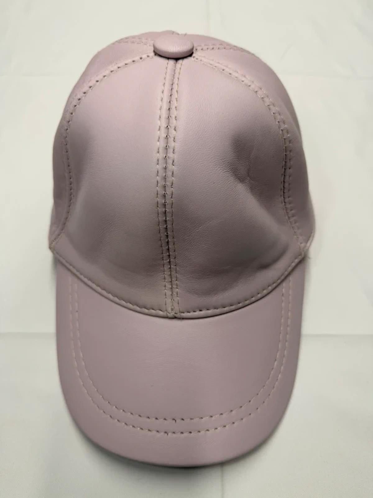Other NEW Pink Leather Baseball Cap - Premium Hat #021 Size ONE SIZE - 1 Thumbnail