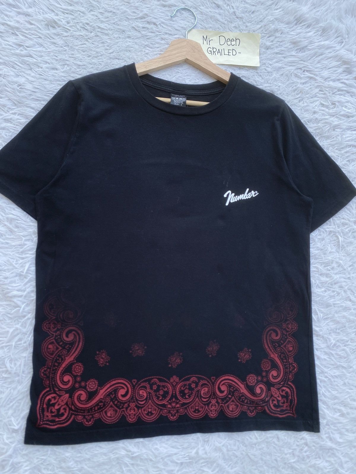 Number (N)ine Rare Number Nine Takahiromiyashita Paisley Printed Tshirt Size US M / EU 48-50 / 2 - 6 Thumbnail