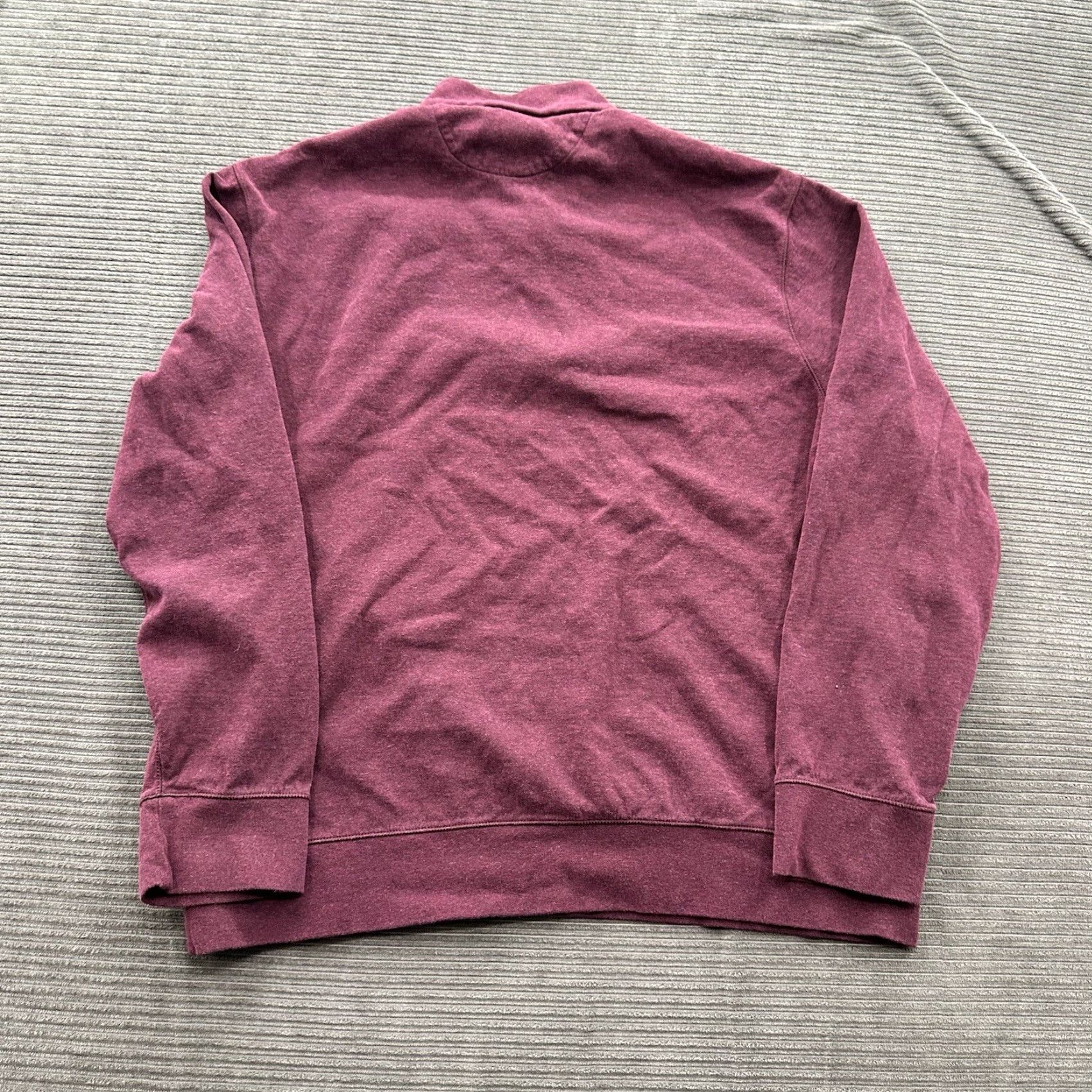Ralph Lauren Ralph Lauren Polo Quarter Zip Sweater Men XL Burgundy Cotton Preppy Golfing Size US XL / EU 56 / 4 - 2 Thumbnail
