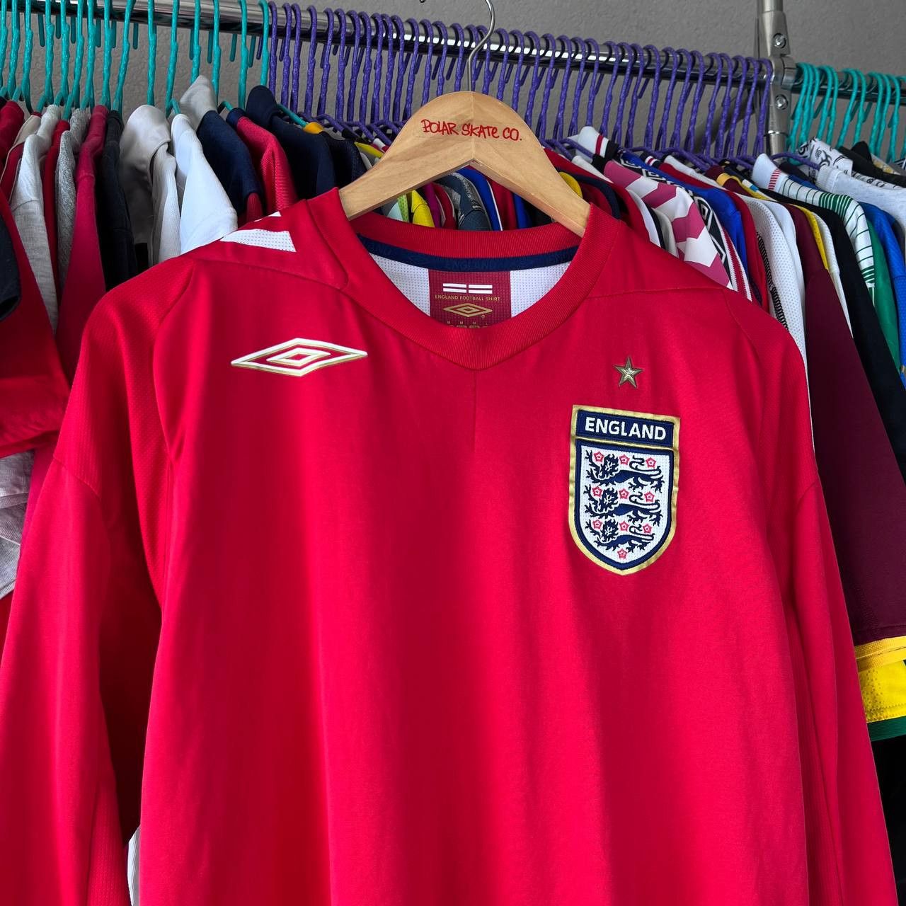Umbro Vintage England 2006/2008 Longsleeve Football Soccer Jersey Size US M / EU 48-50 / 2 - 2 Thumbnail
