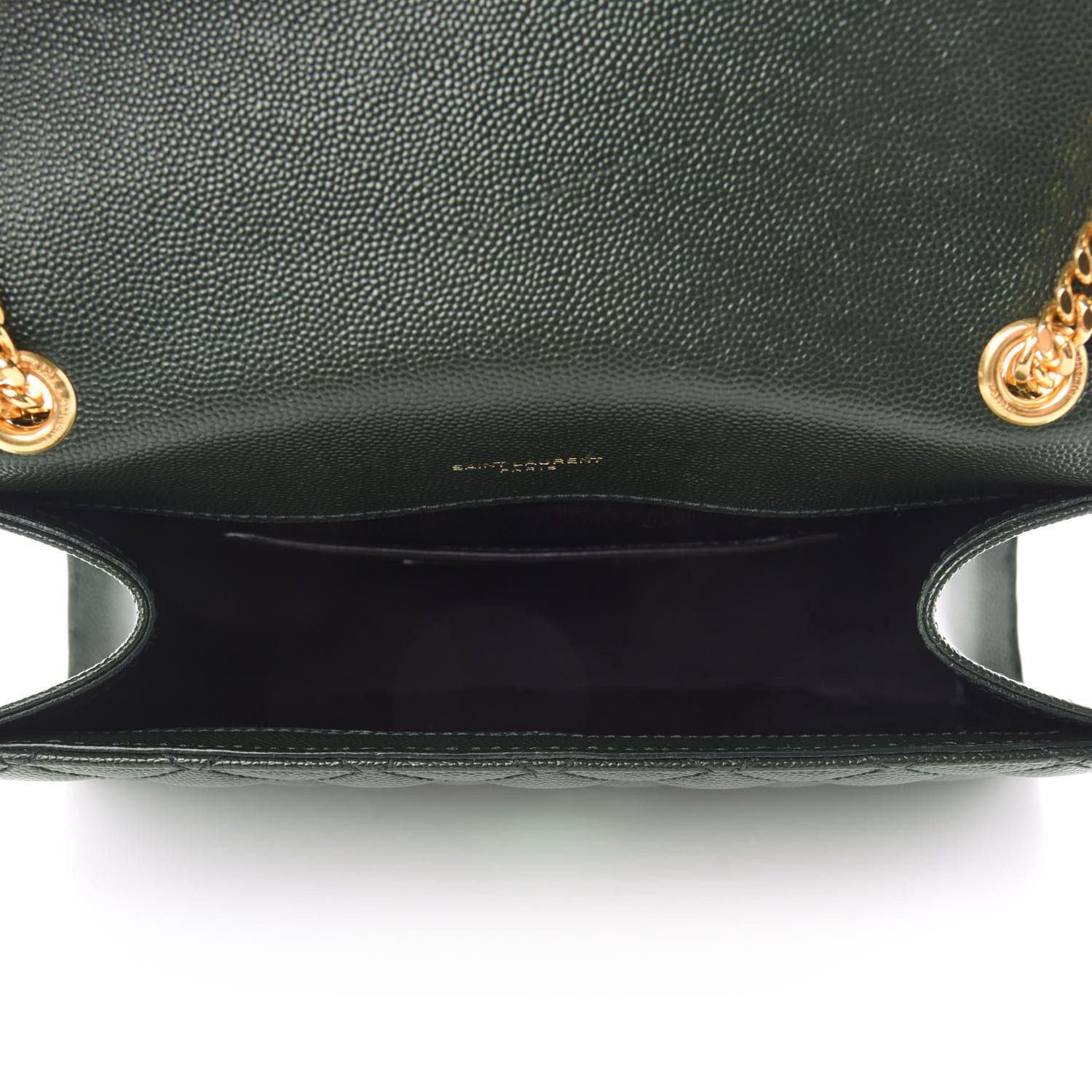 Saint Laurent Paris o1b1hav110724 Size: OS / Envelope Medium Bag in Dark Green Size ONE SIZE - 5 Thumbnail