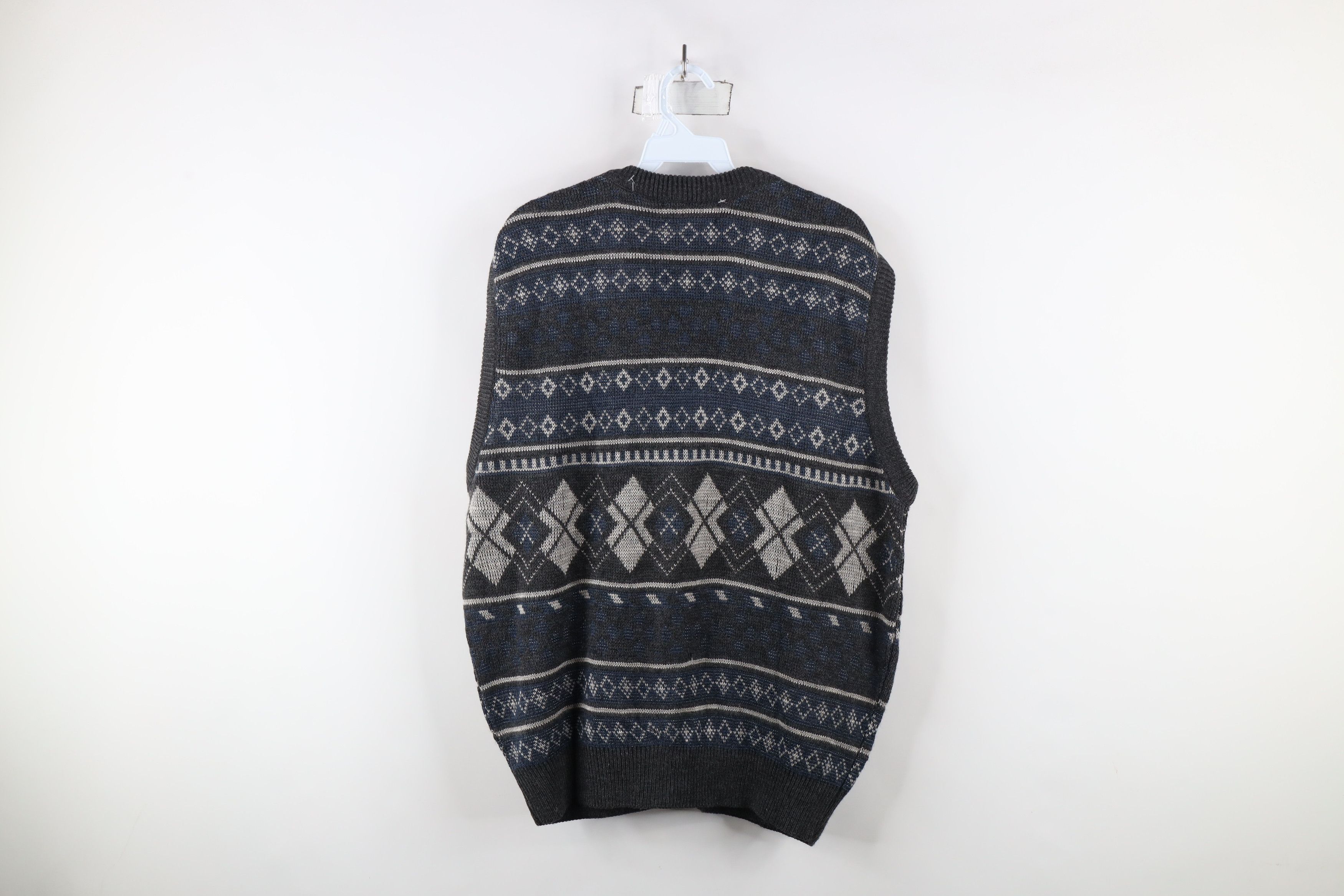 Vintage Deadstock Vintage 90s Streetwear Knit Cardigan Sweater Vest Size US XL / EU 56 / 4 - 8 Thumbnail