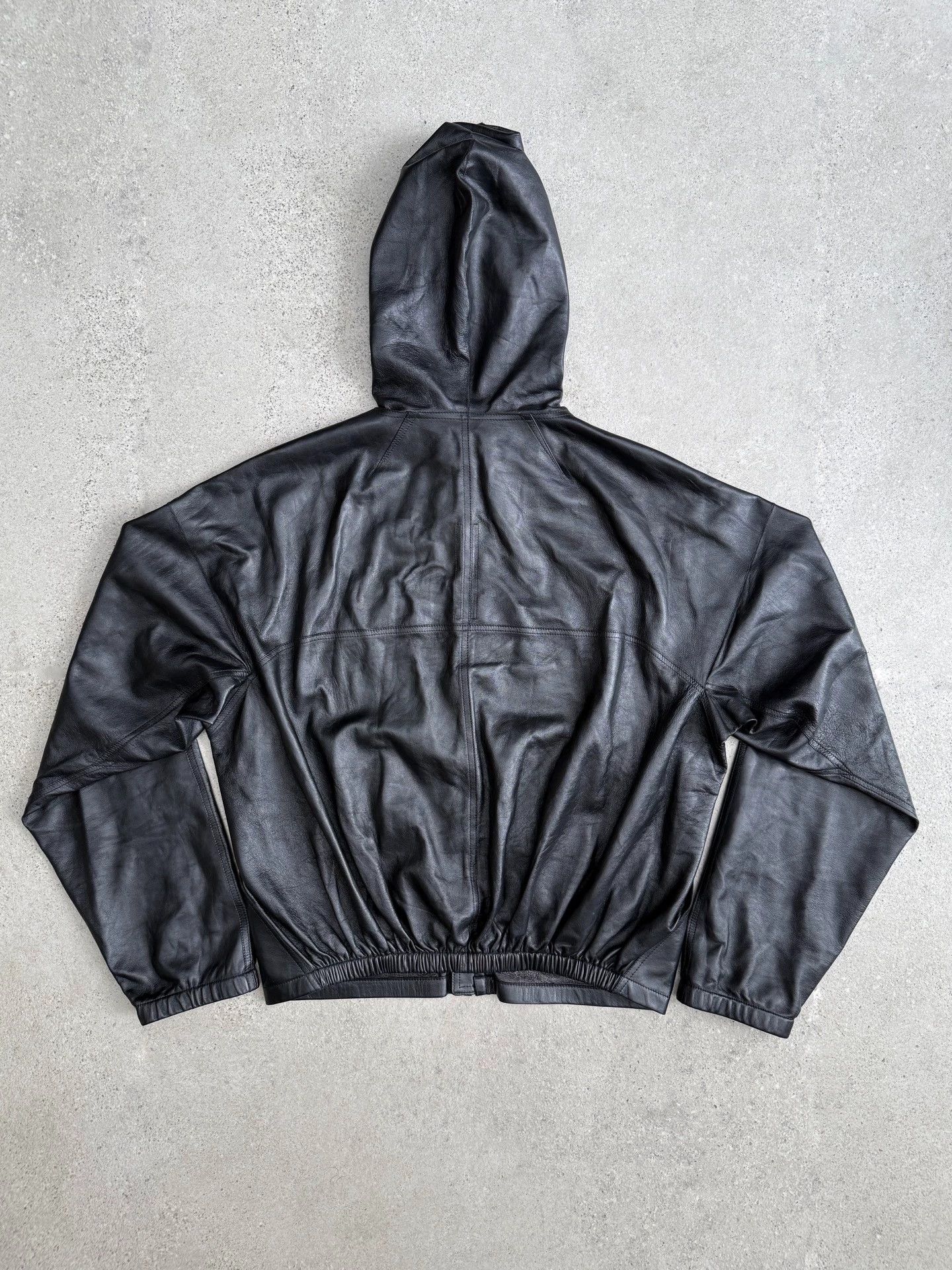 Rick Owens Rick Owens Lambskin Short Wide Hooded Zip-Up Jacket 50/L Size US M / EU 48-50 / 2 - 4 Thumbnail