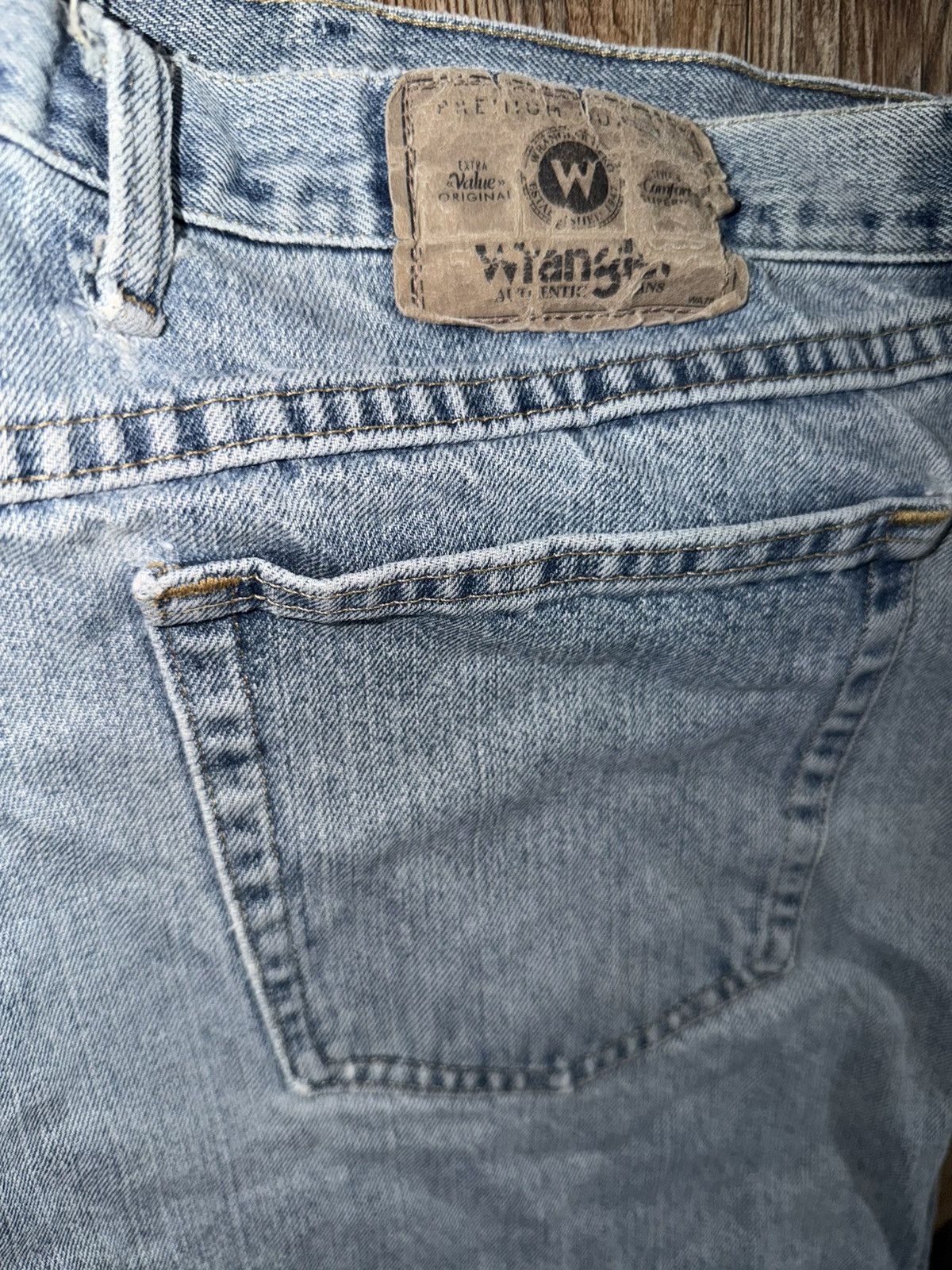 Wrangler Wrangler Premium Jeans Mens 48x30 Blue Western Regular Fit Size US 44 / EU 60 - 4 Thumbnail