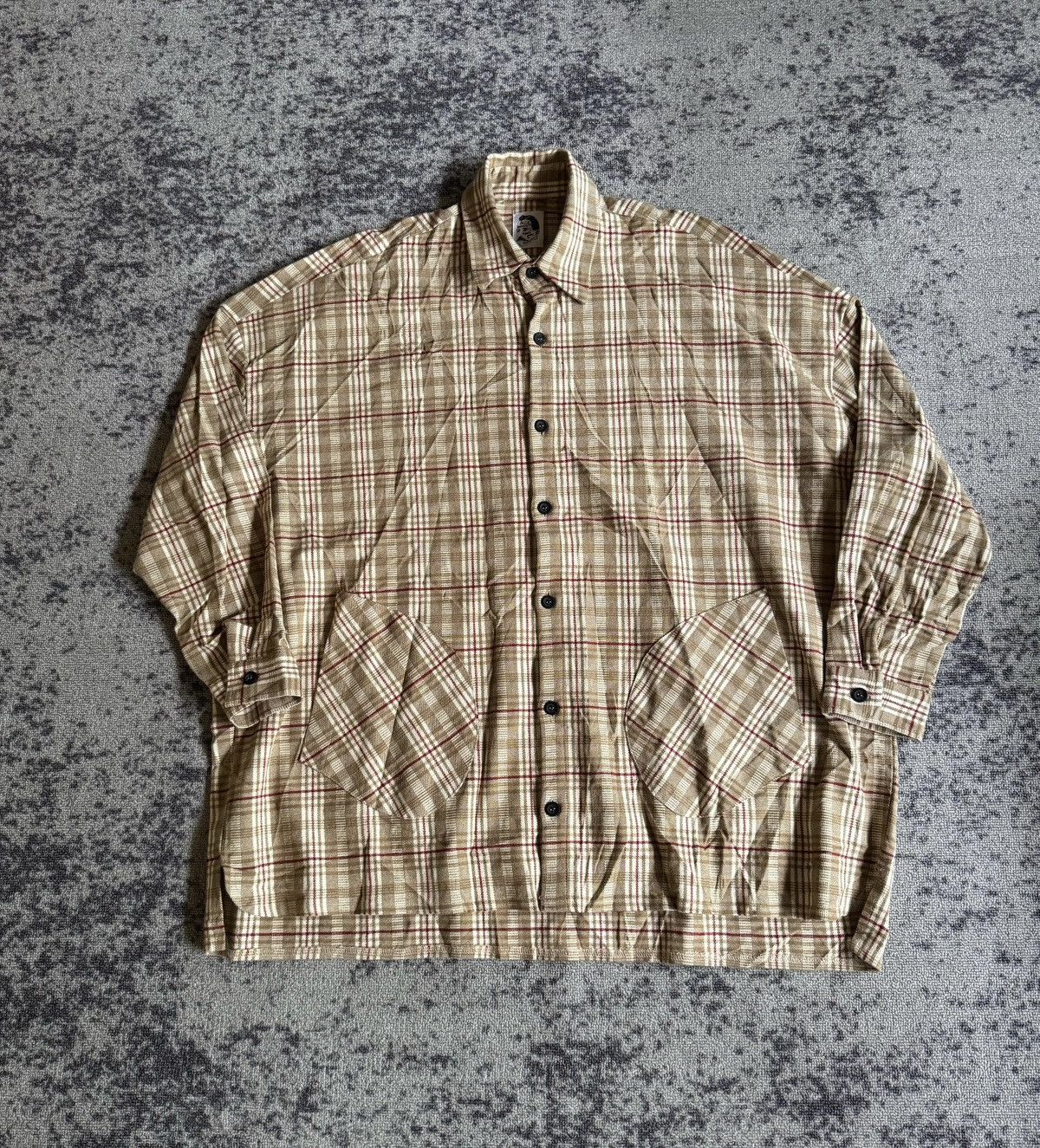 Japanese Brand McCoy by grill plaid oversize flannel Size US L / EU 52-54 / 3 - 1 Thumbnail